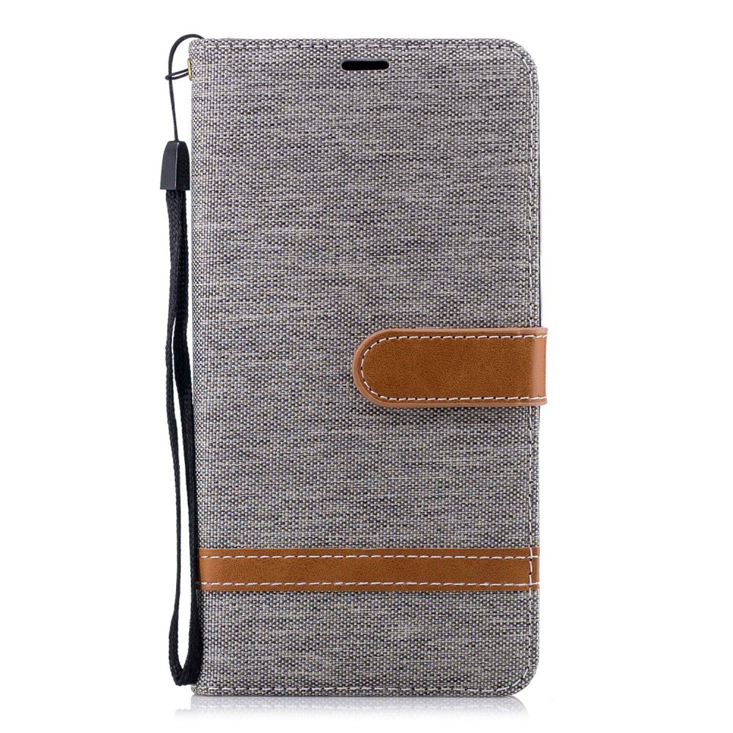 Nokia 2.1 Handyhülle Bookcover Grau