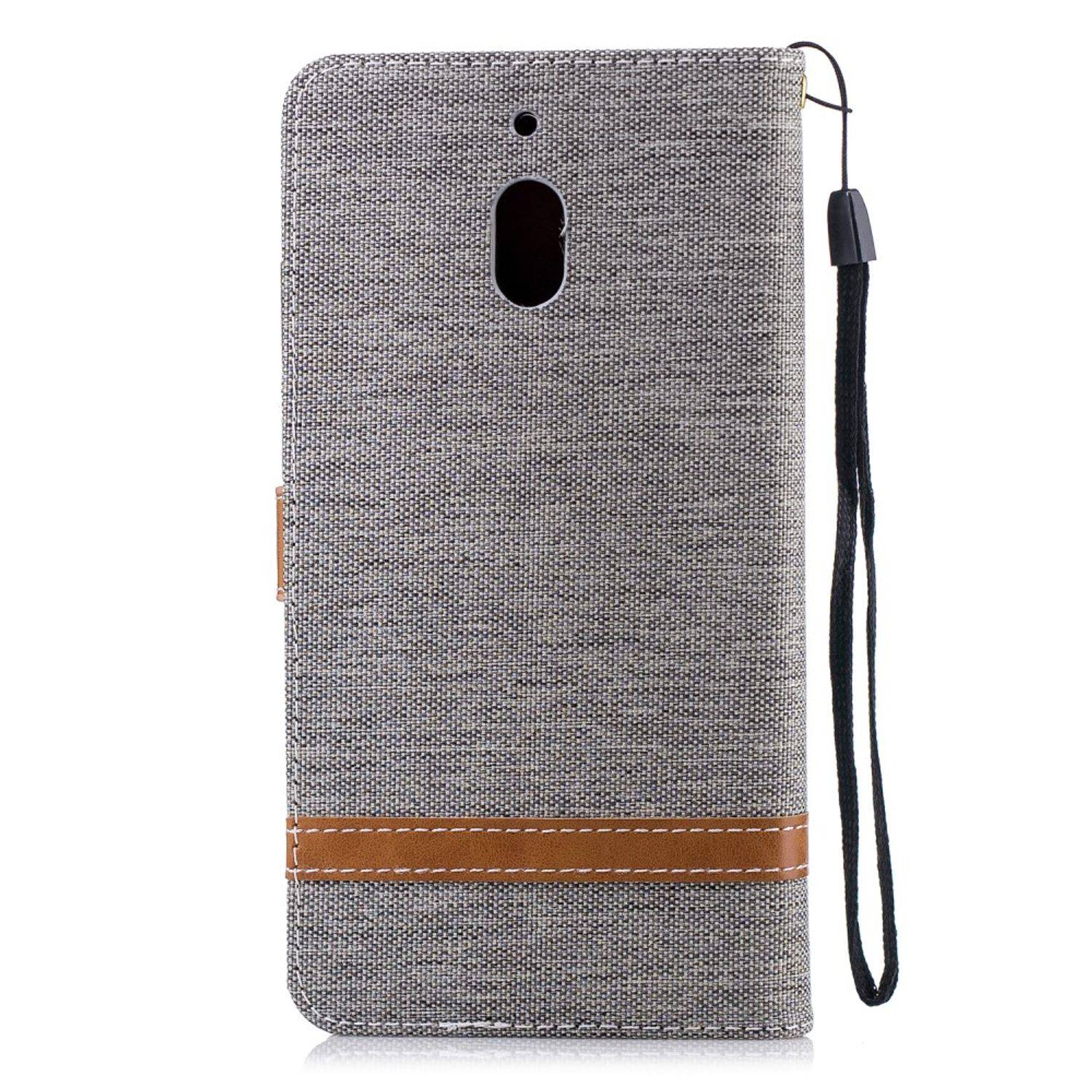 Nokia 2.1 Handyhülle Bookcover Grau