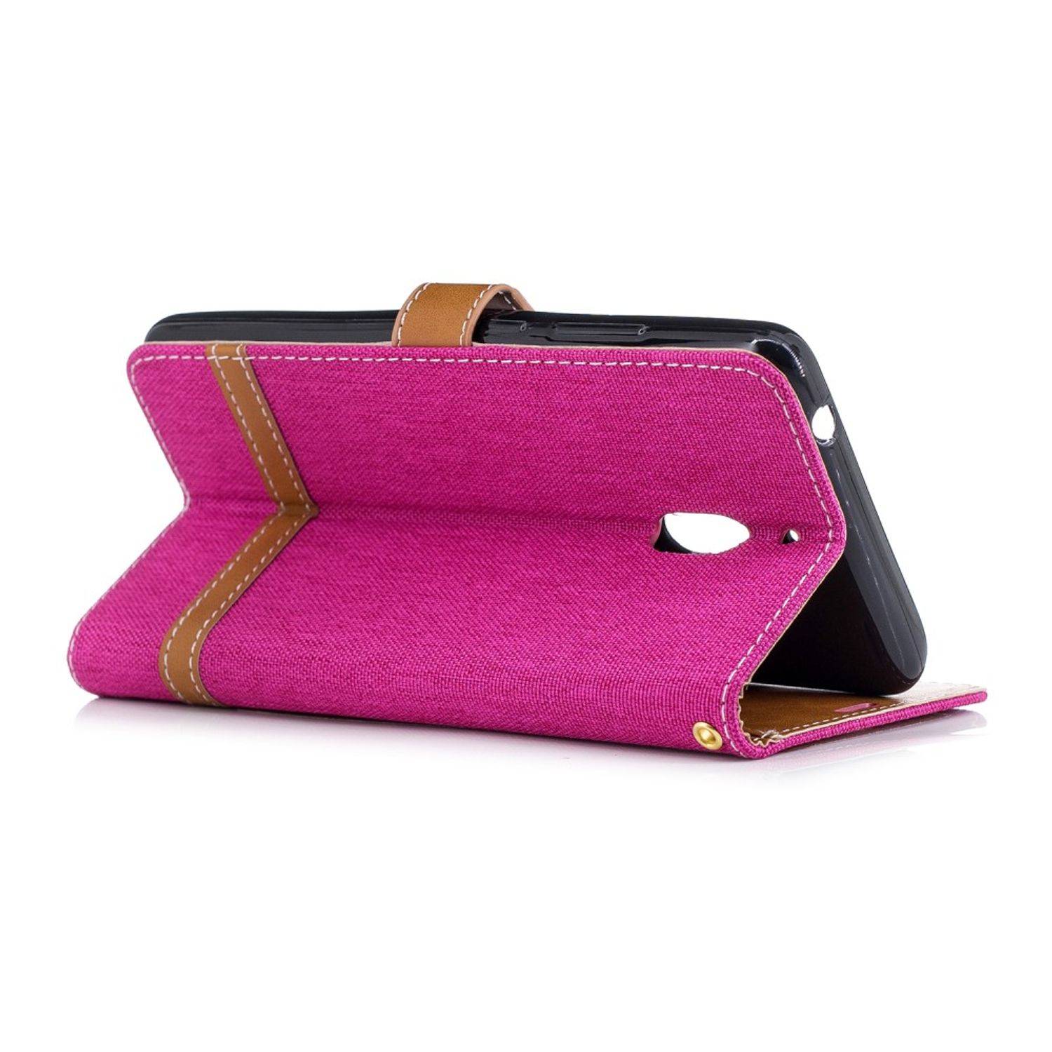 Nokia 2.1 Handyhülle Bookcover Rosa