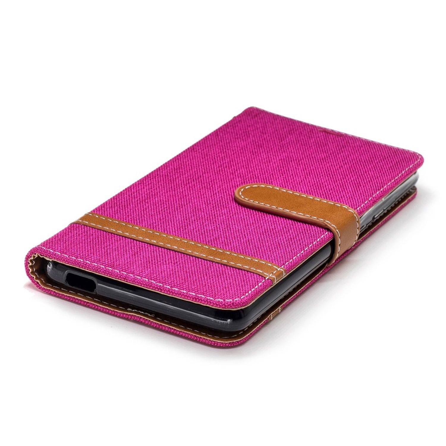Nokia 2.1 Handyhülle Bookcover Rosa