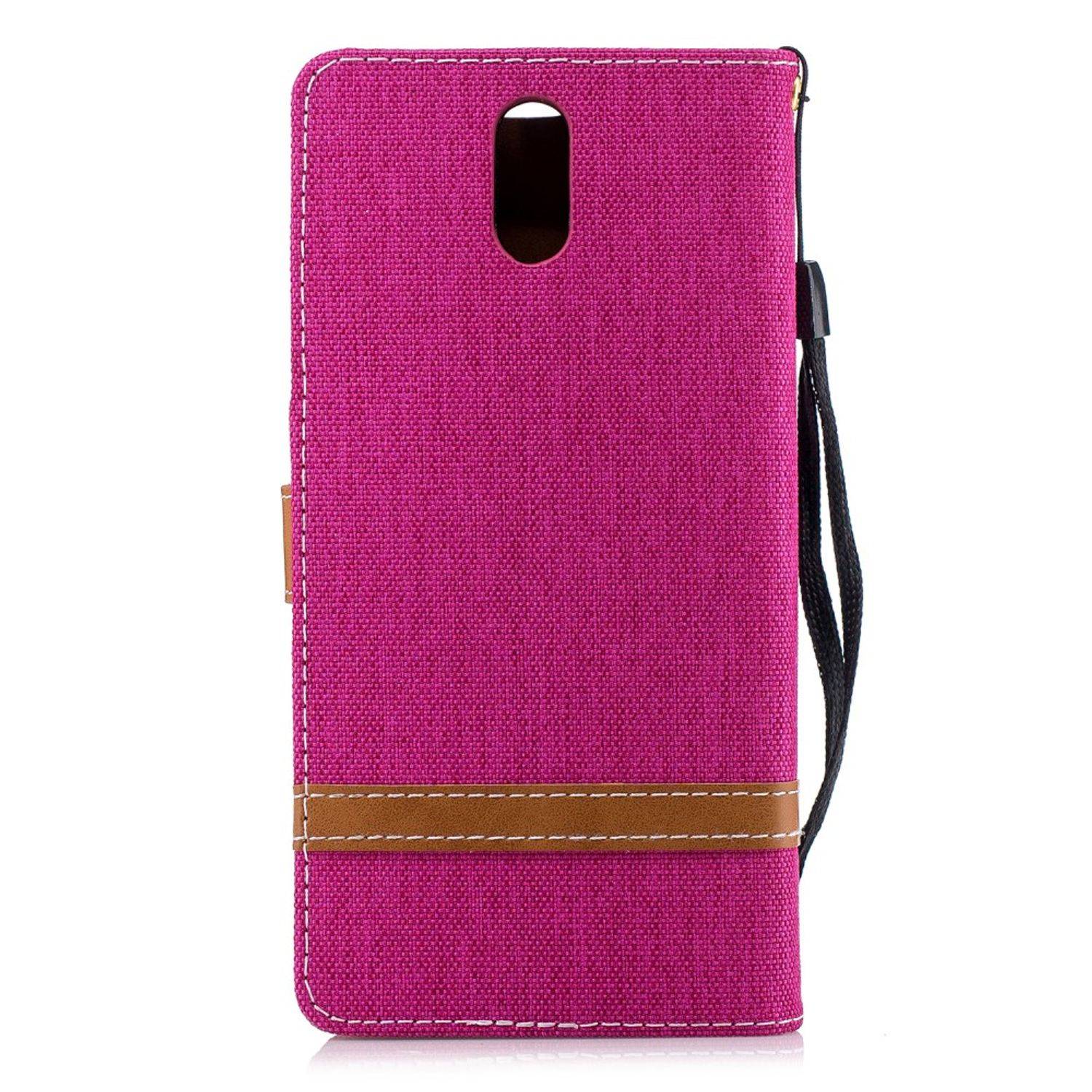 Nokia 3.1 Handyhülle Bookcover Rosa