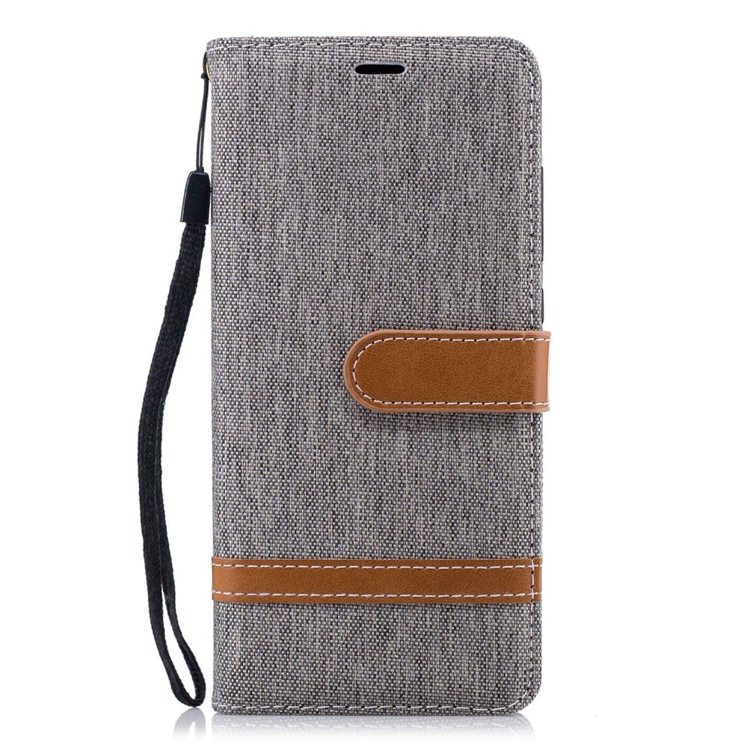 Nokia 5.1 Handyhülle Bookcover Grau