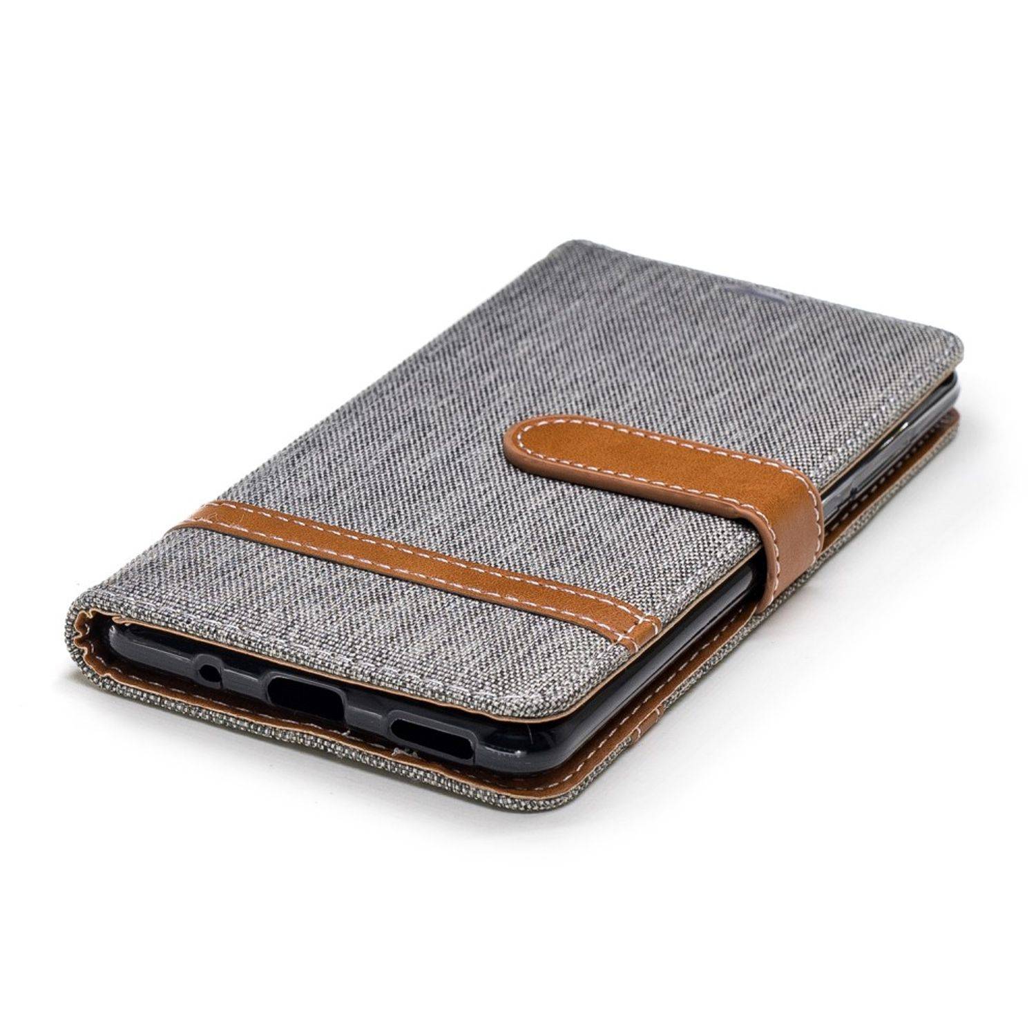Nokia 5.1 Handyhülle Bookcover Grau
