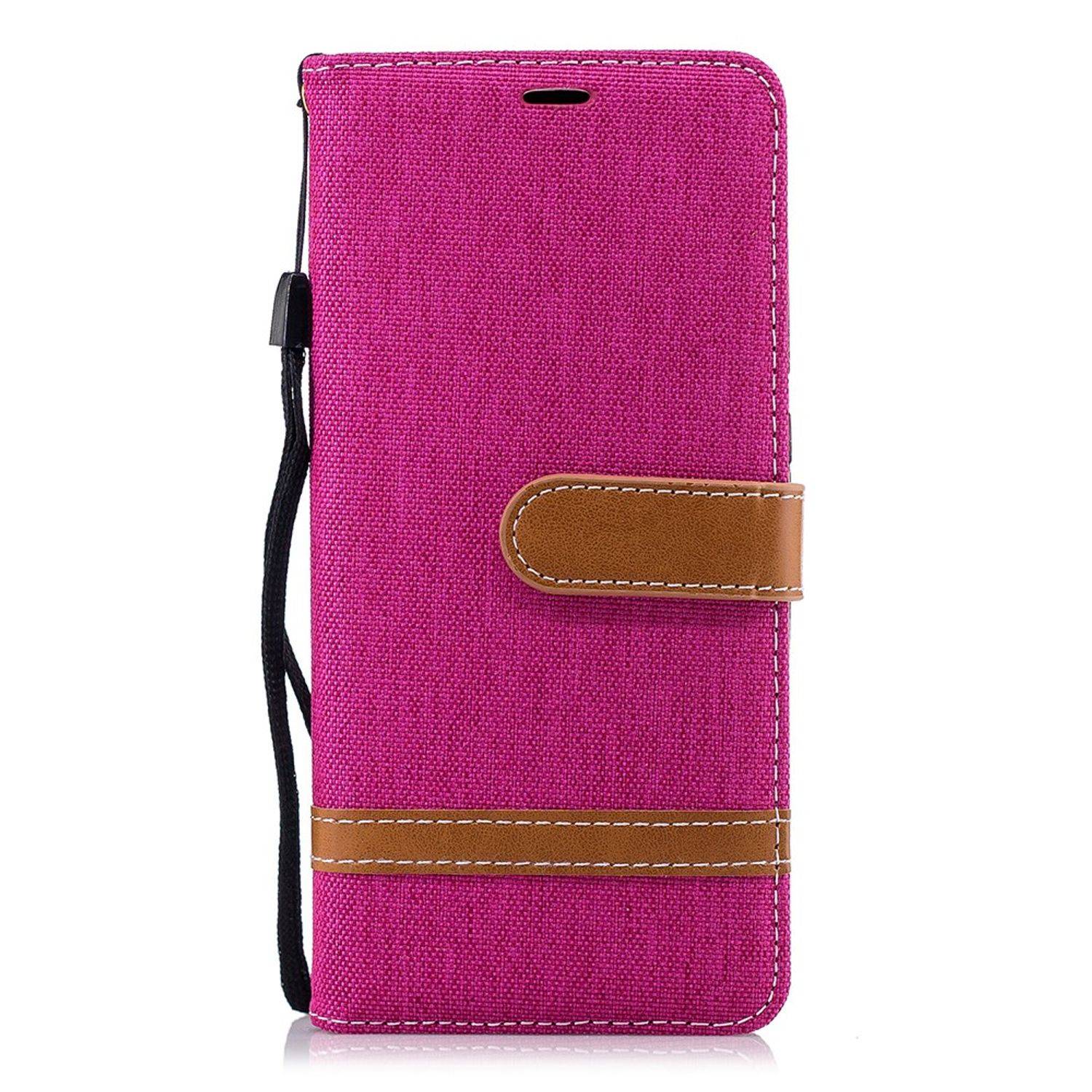 Nokia 5.1 Handyhülle Bookcover Rosa