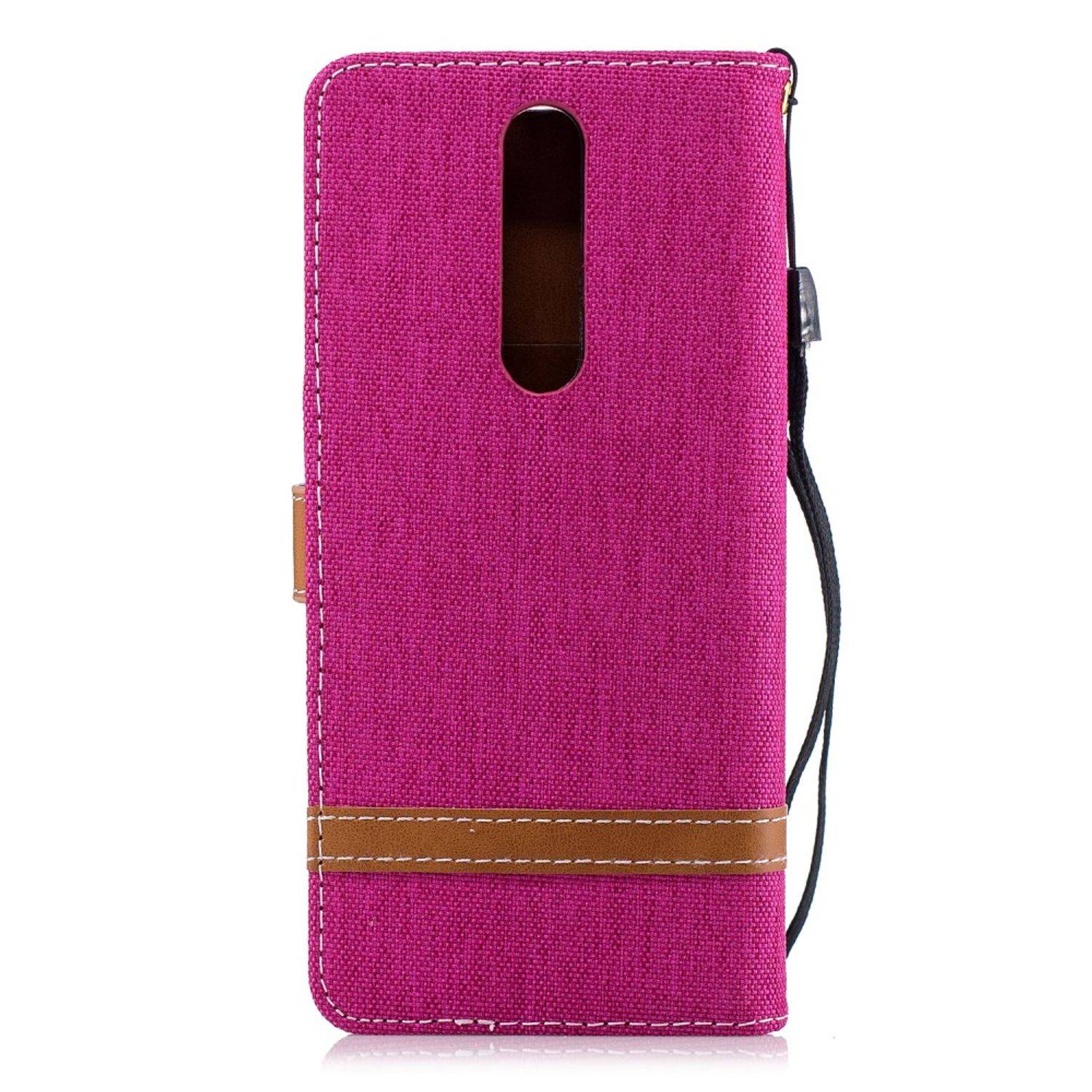 Nokia 5.1 Handyhülle Bookcover Rosa