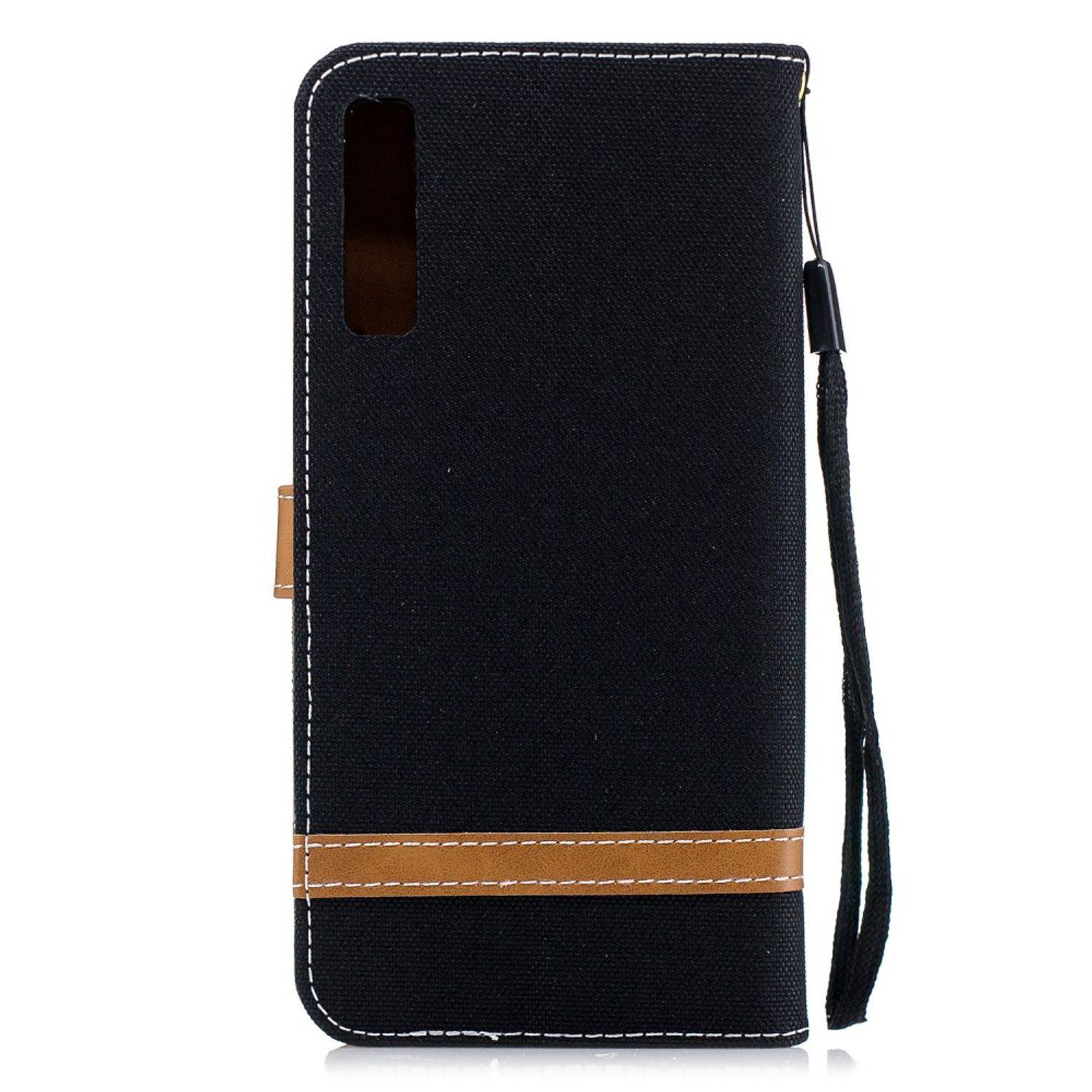 Samsung Galaxy A7 (2018) Handyhülle Bookcover Schwarz