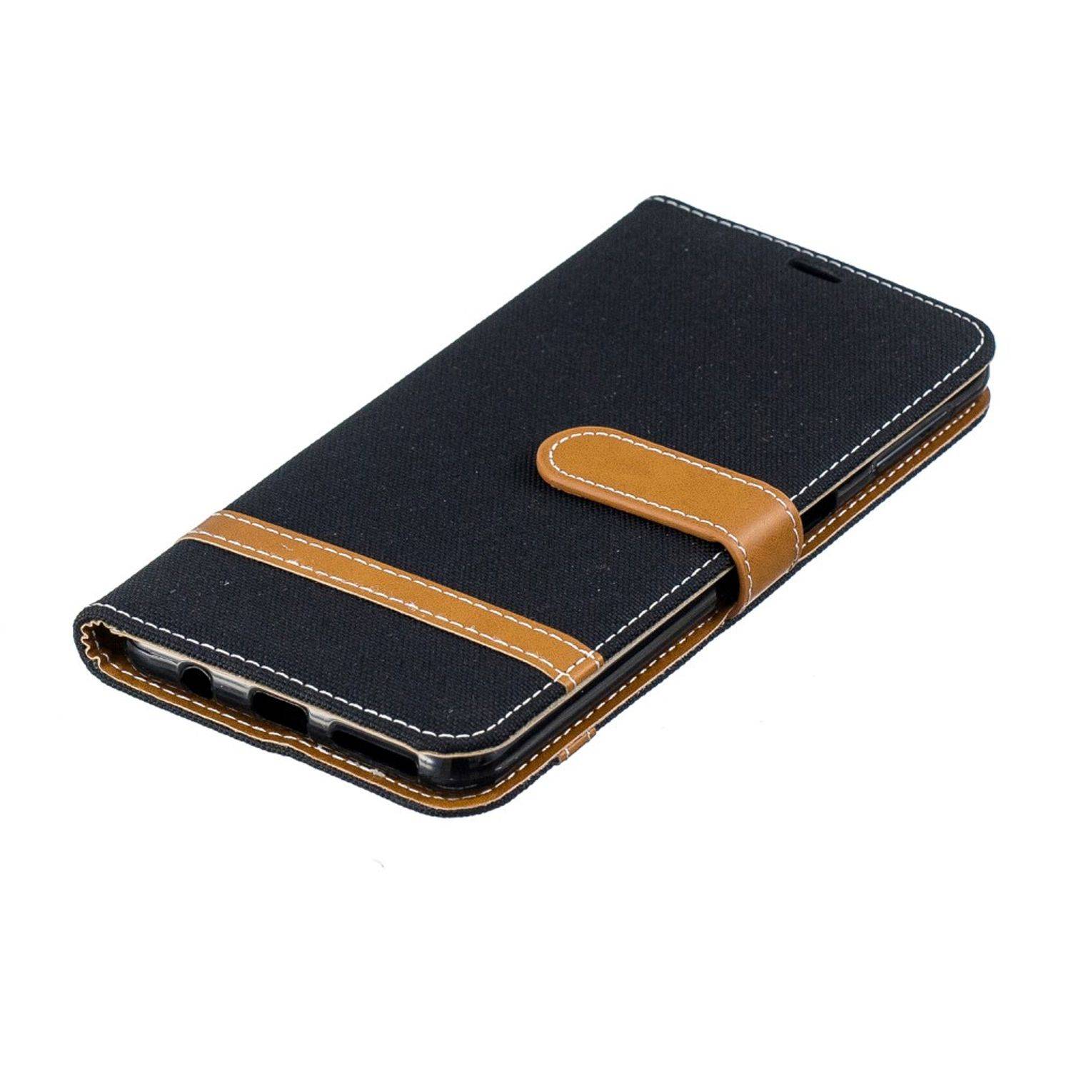 Samsung Galaxy A7 (2018) Handyhülle Bookcover Schwarz