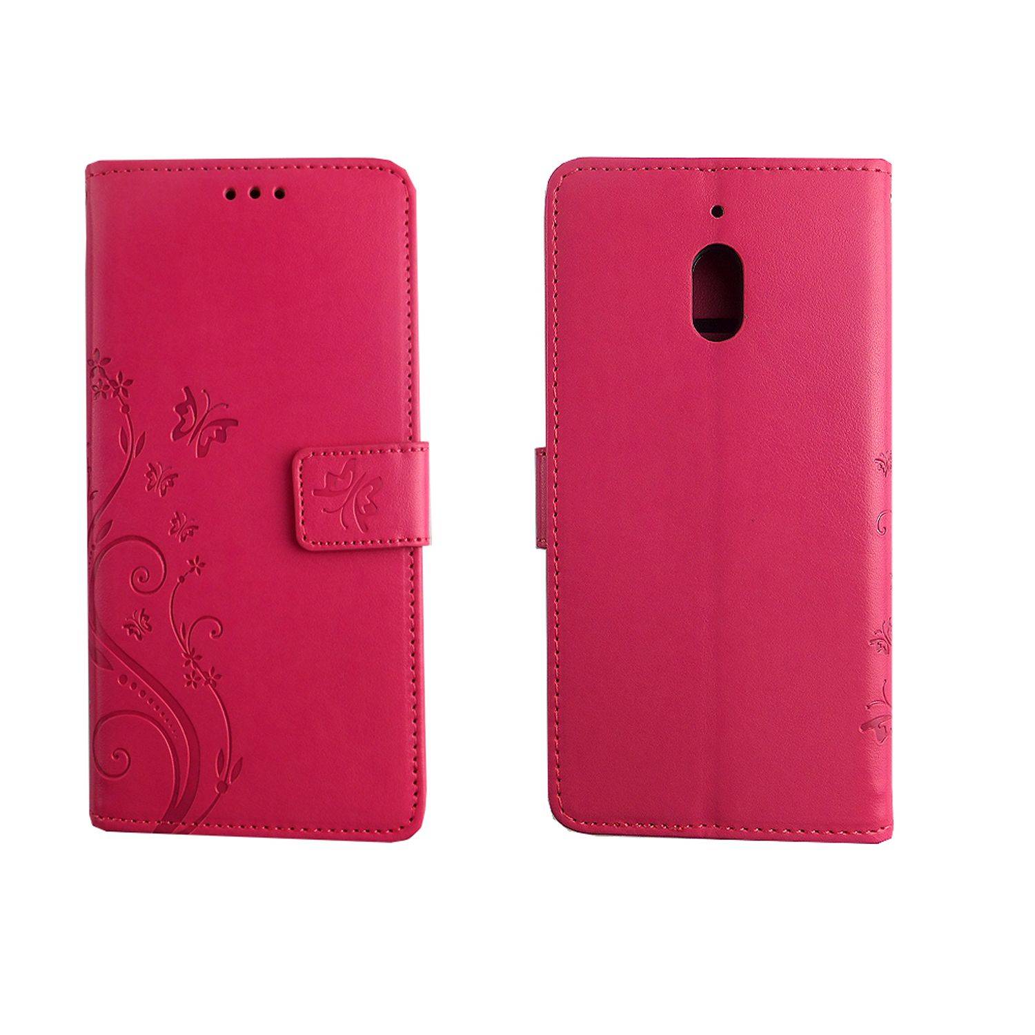 Nokia 2.1 Handyhülle Bookcover Rosa