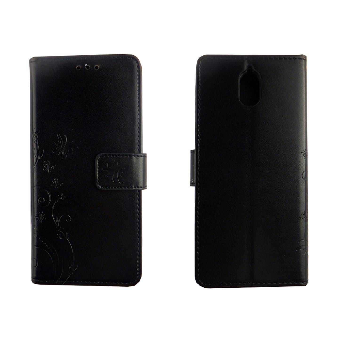 Nokia 3.1 Handyhülle Bookcover Schwarz