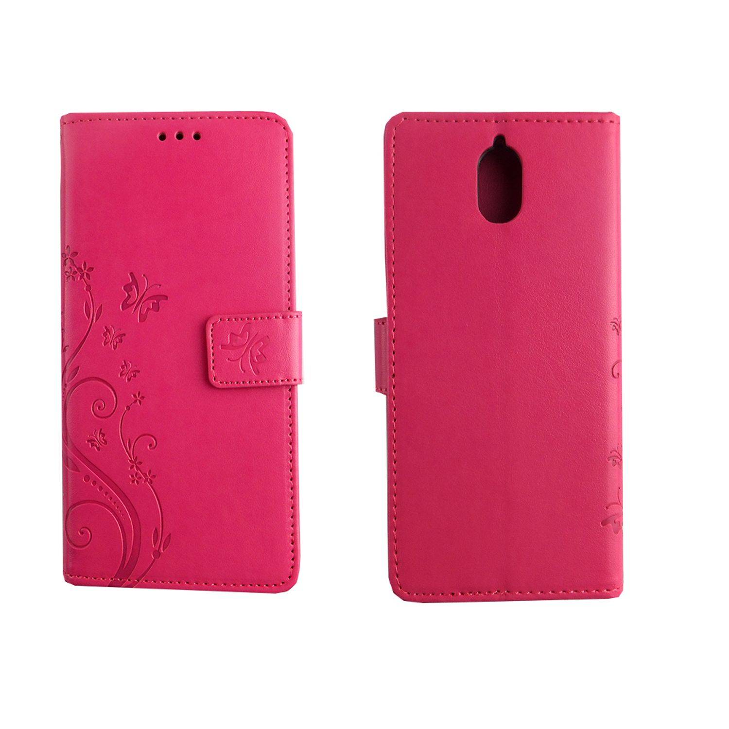 Nokia 3.1 Handyhülle Bookcover Rosa