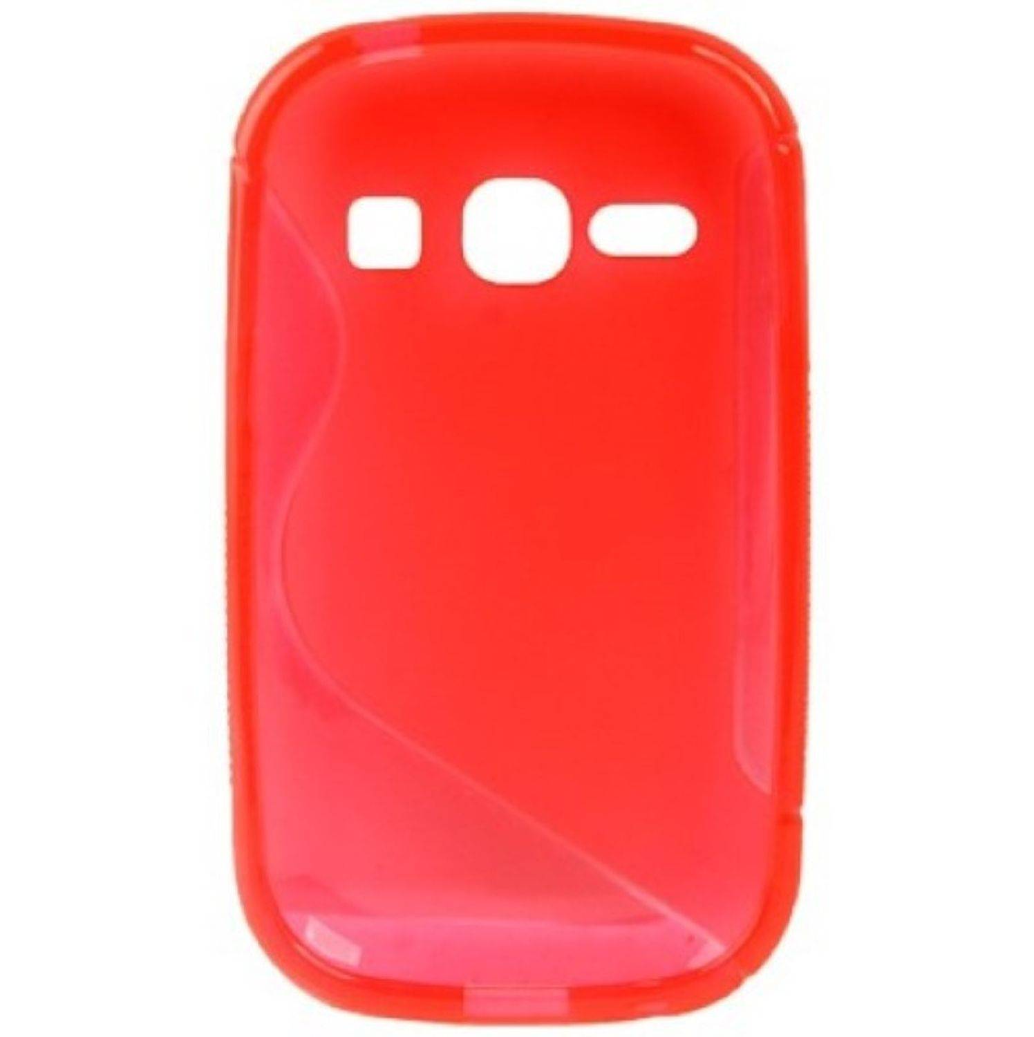 Samsung Galaxy Fame S6810 Handyhülle Backcover Rot