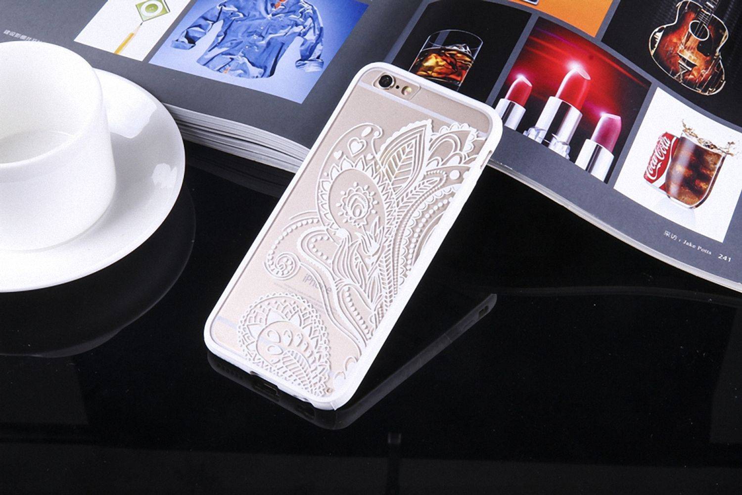 Samsung Galaxy S6 Handyhülle Backcover Weiß