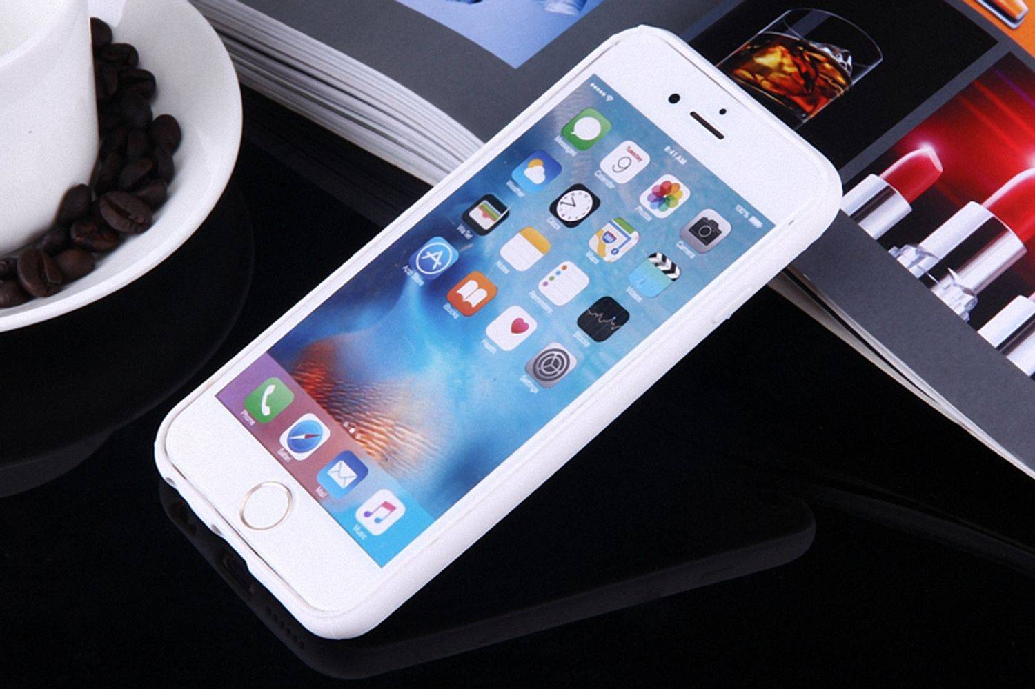 Samsung Galaxy S6 Handyhülle Backcover Weiß