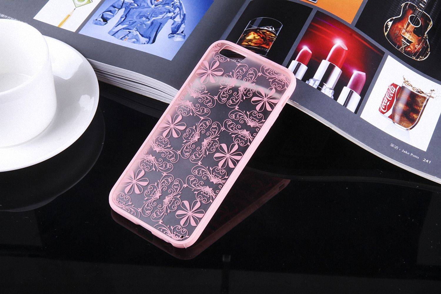Samsung Galaxy S6 Handyhülle Backcover Rosa