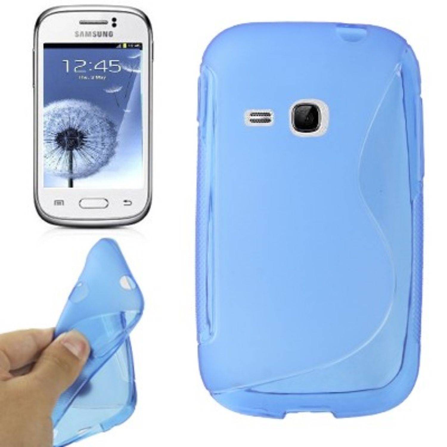 Samsung Galaxy Young S6310 / S6312 Handyhülle Backcover Blau