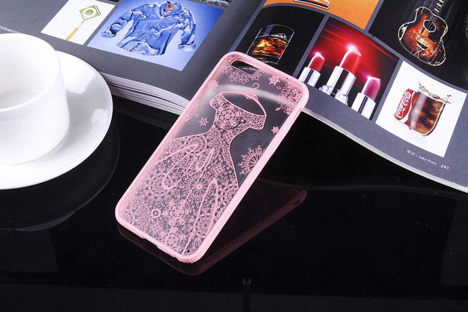 Samsung Galaxy S6 Handyhülle Backcover Rosa