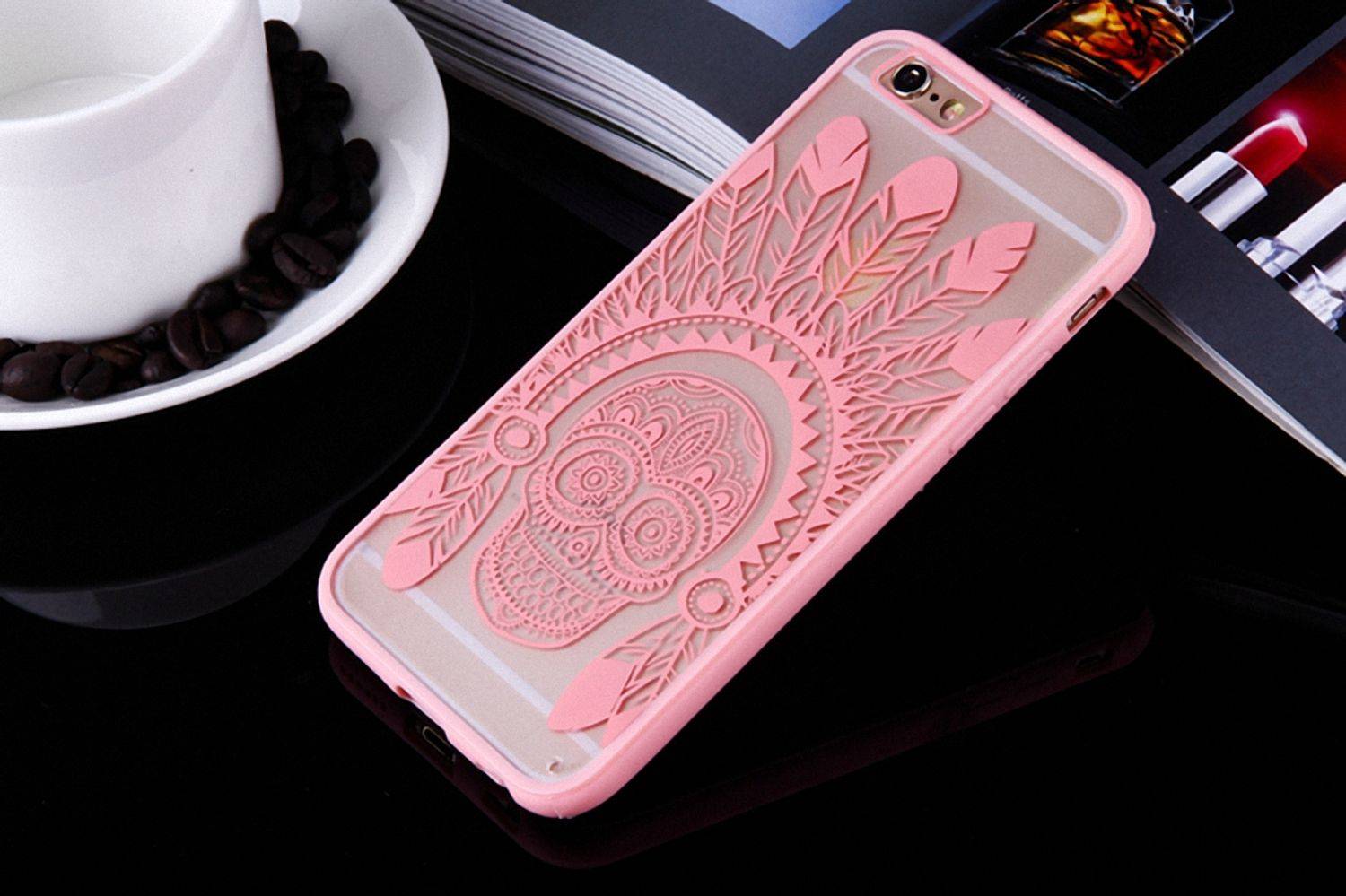 Samsung Galaxy S6 Edge Handyhülle Backcover Rosa