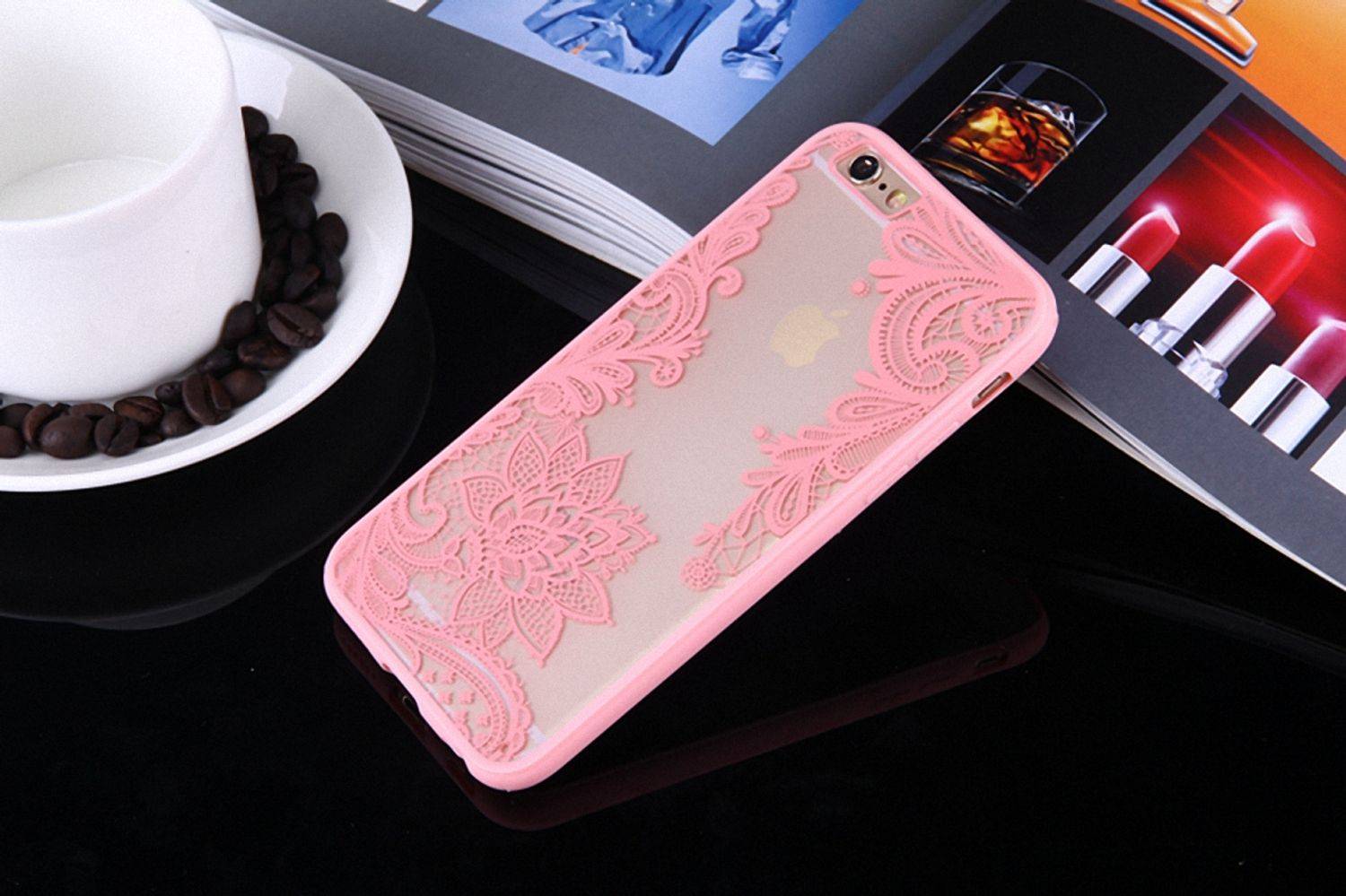 Samsung Galaxy S6 Edge Handyhülle Backcover Rosa