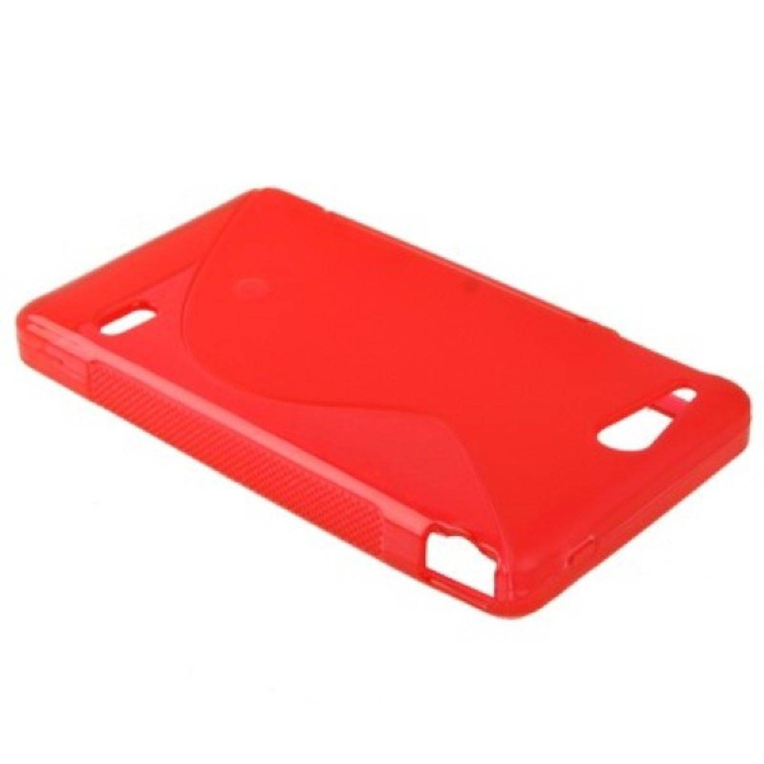 Sony Xperia Go ST27i_1 Handyhülle Backcover Rot