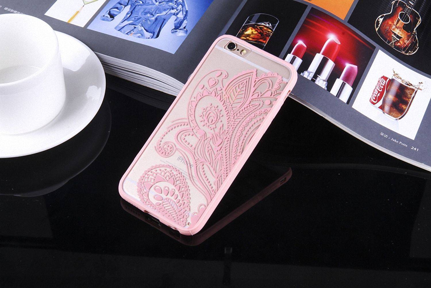 Samsung Galaxy S6 Edge Handyhülle Backcover Rosa
