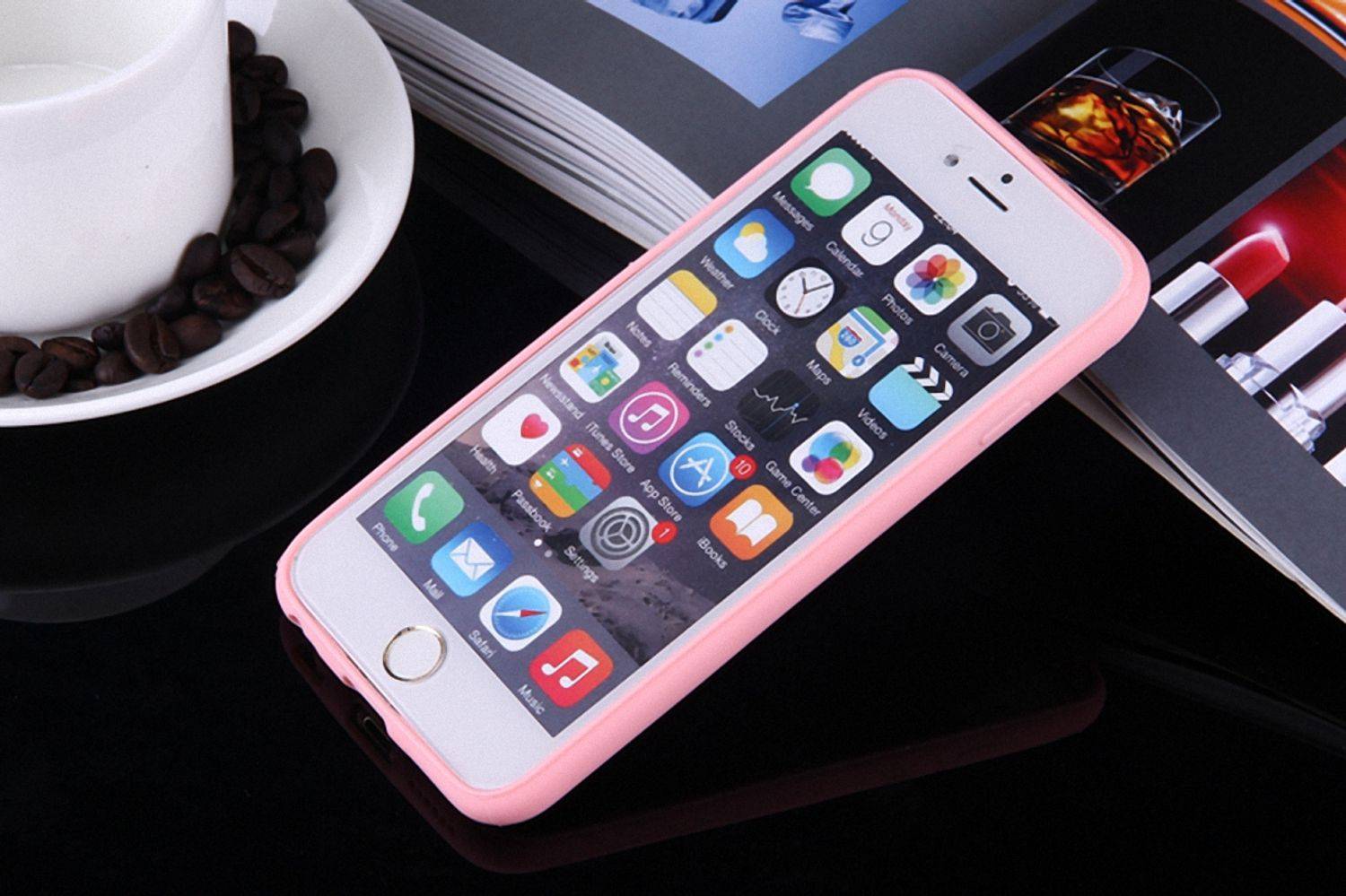 Samsung Galaxy S6 Edge Handyhülle Backcover Rosa