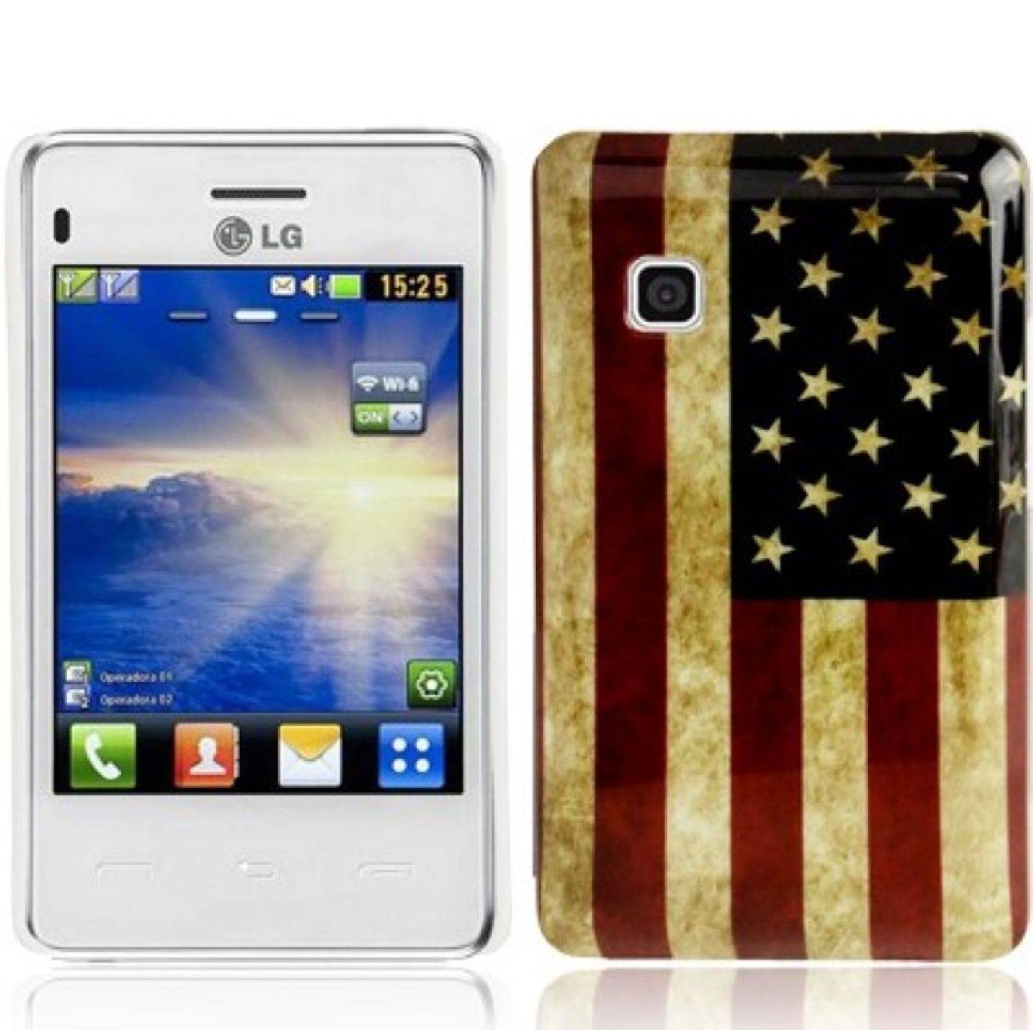 LG Cookie Smart T375 Handyhülle Backcover Mehrfarbig