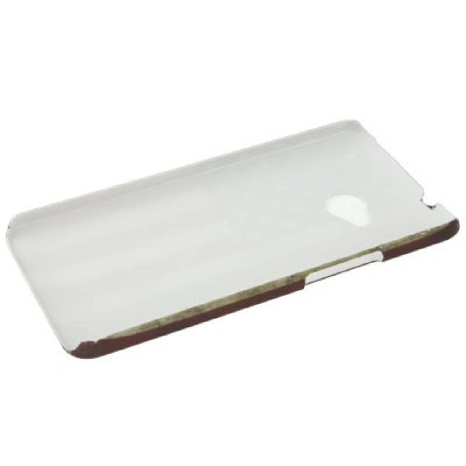 HTC One Handyhülle Backcover Weiß