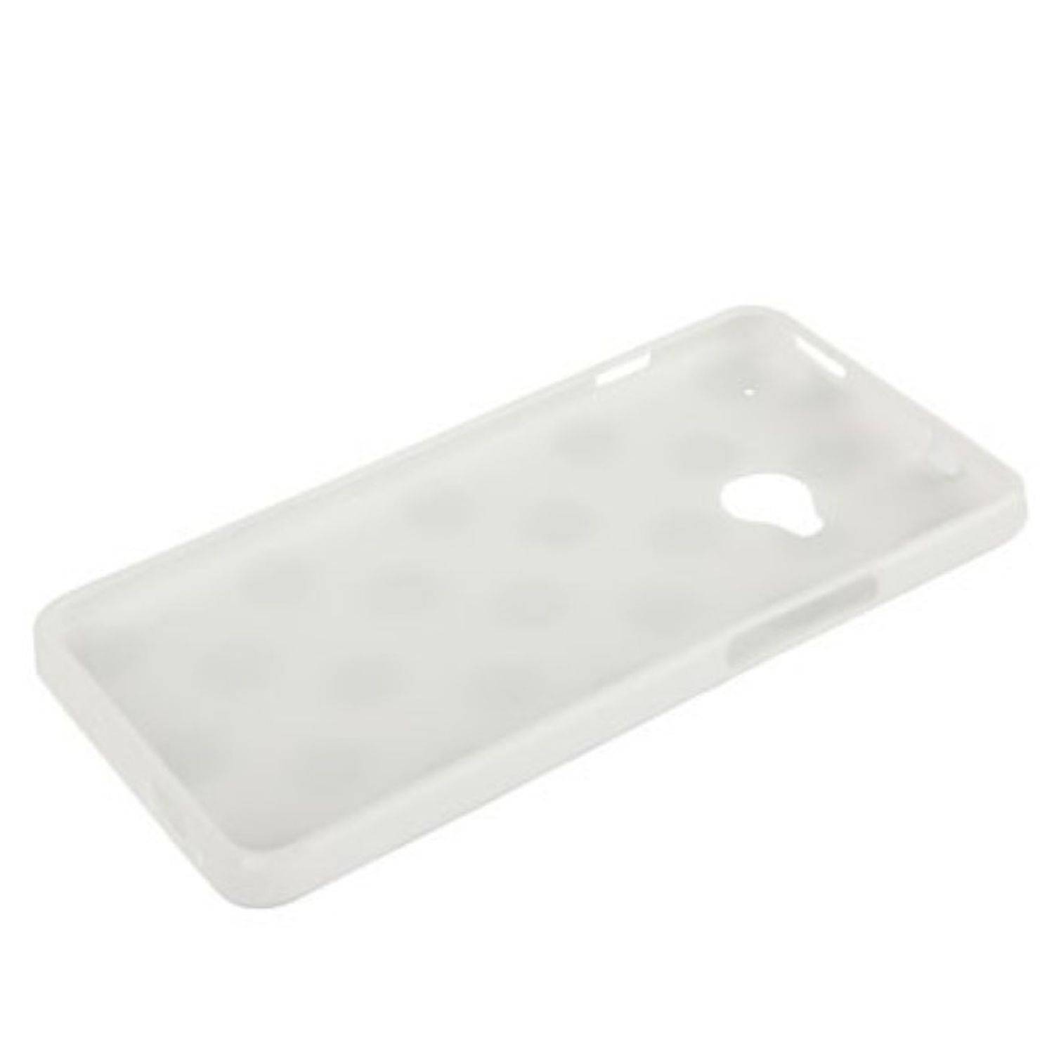 HTC One Handyhülle Backcover Weiß