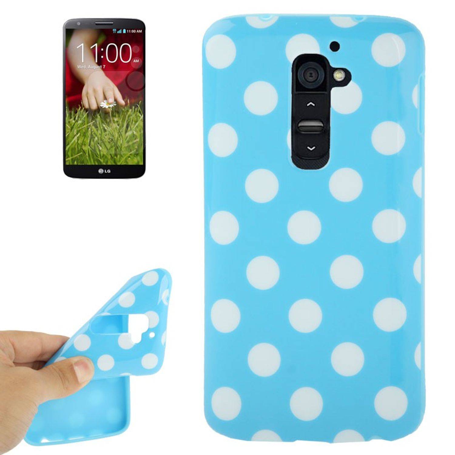LG Optimus G2 Handyhülle Backcover Blau