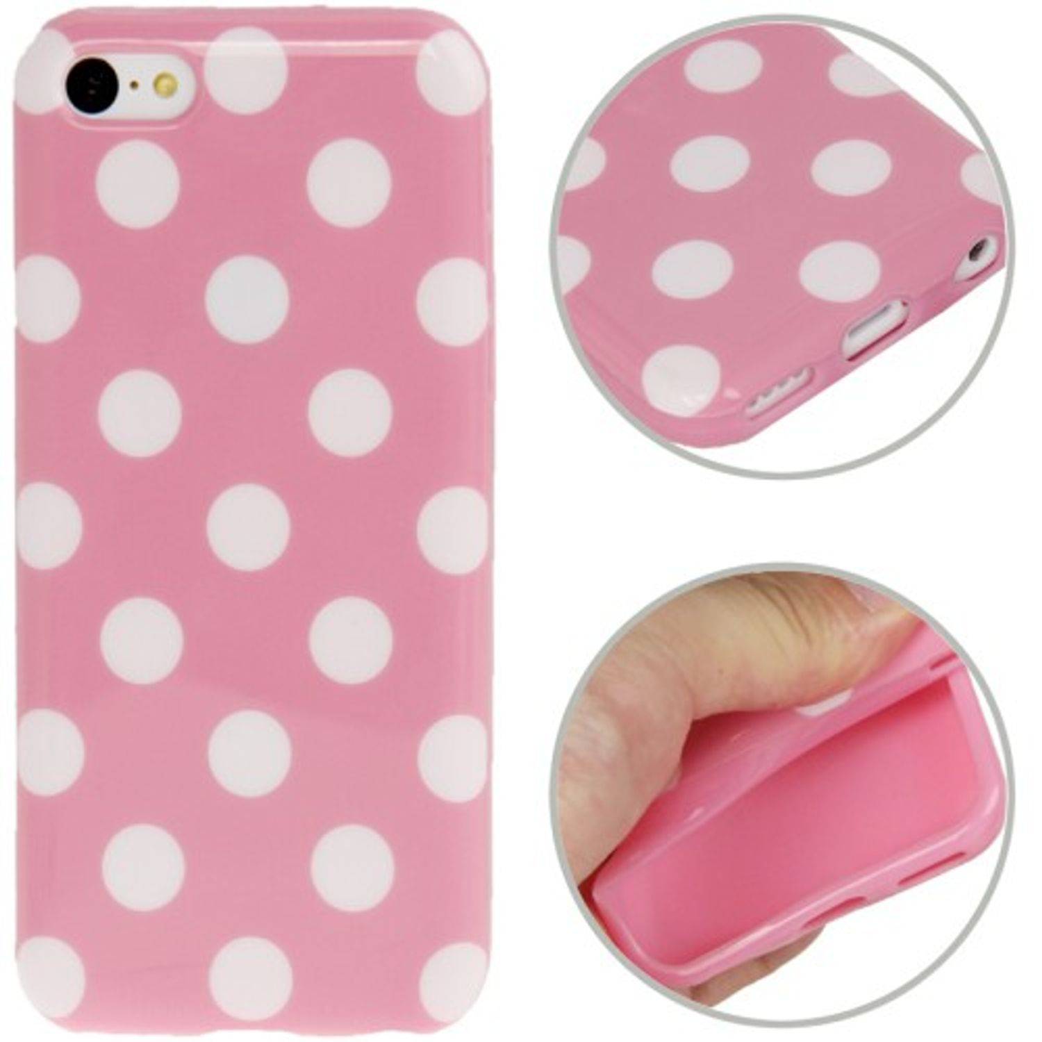 Apple iPhone 5c Handyhülle Backcover Rosa