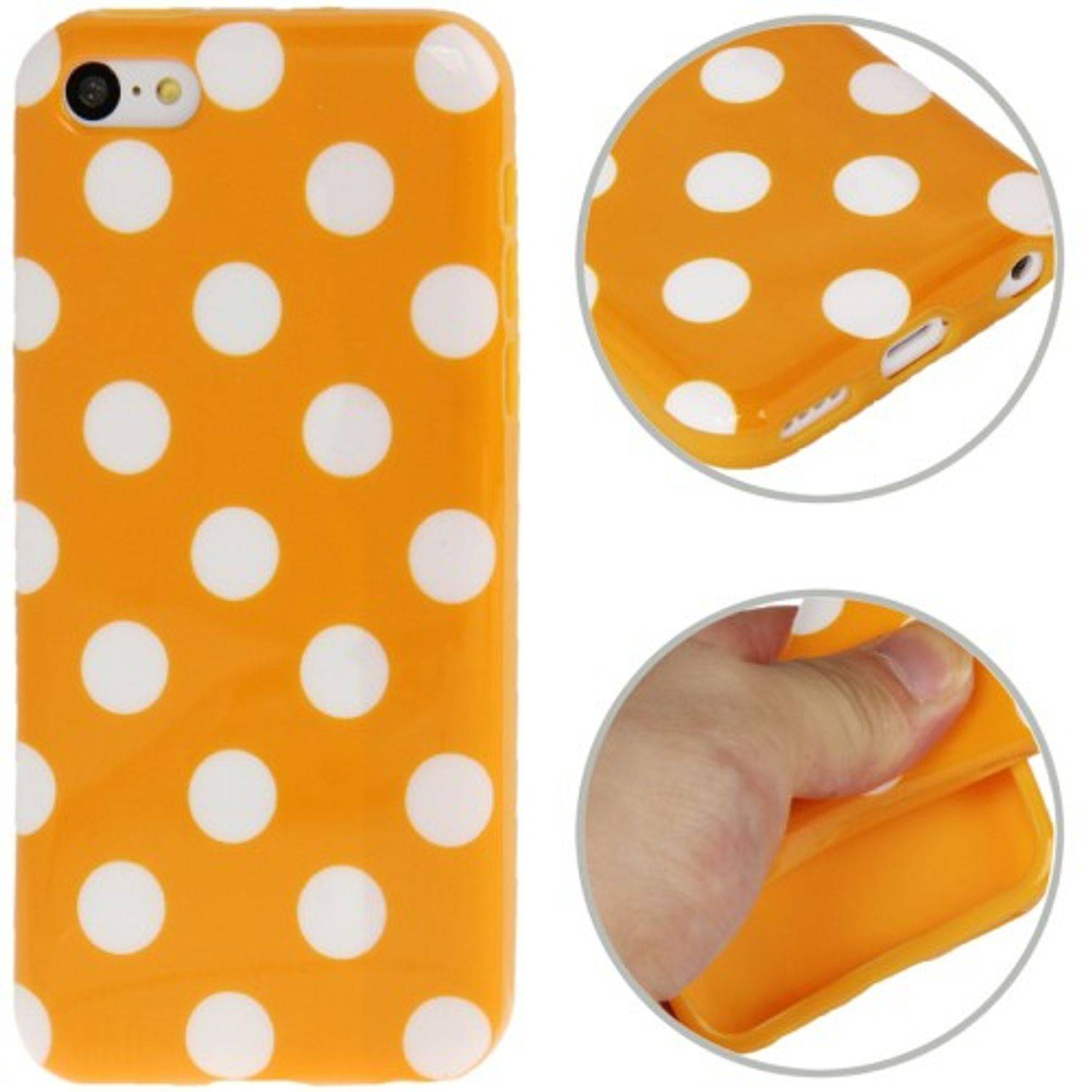 Apple iPhone 5c Handyhülle Backcover Orange