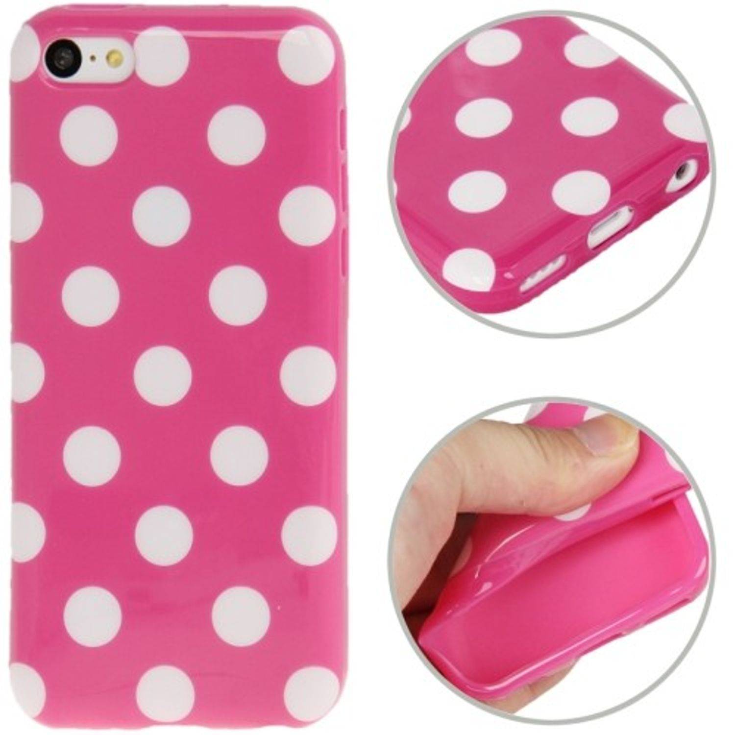 Apple iPhone 5c Handyhülle Backcover Rosa