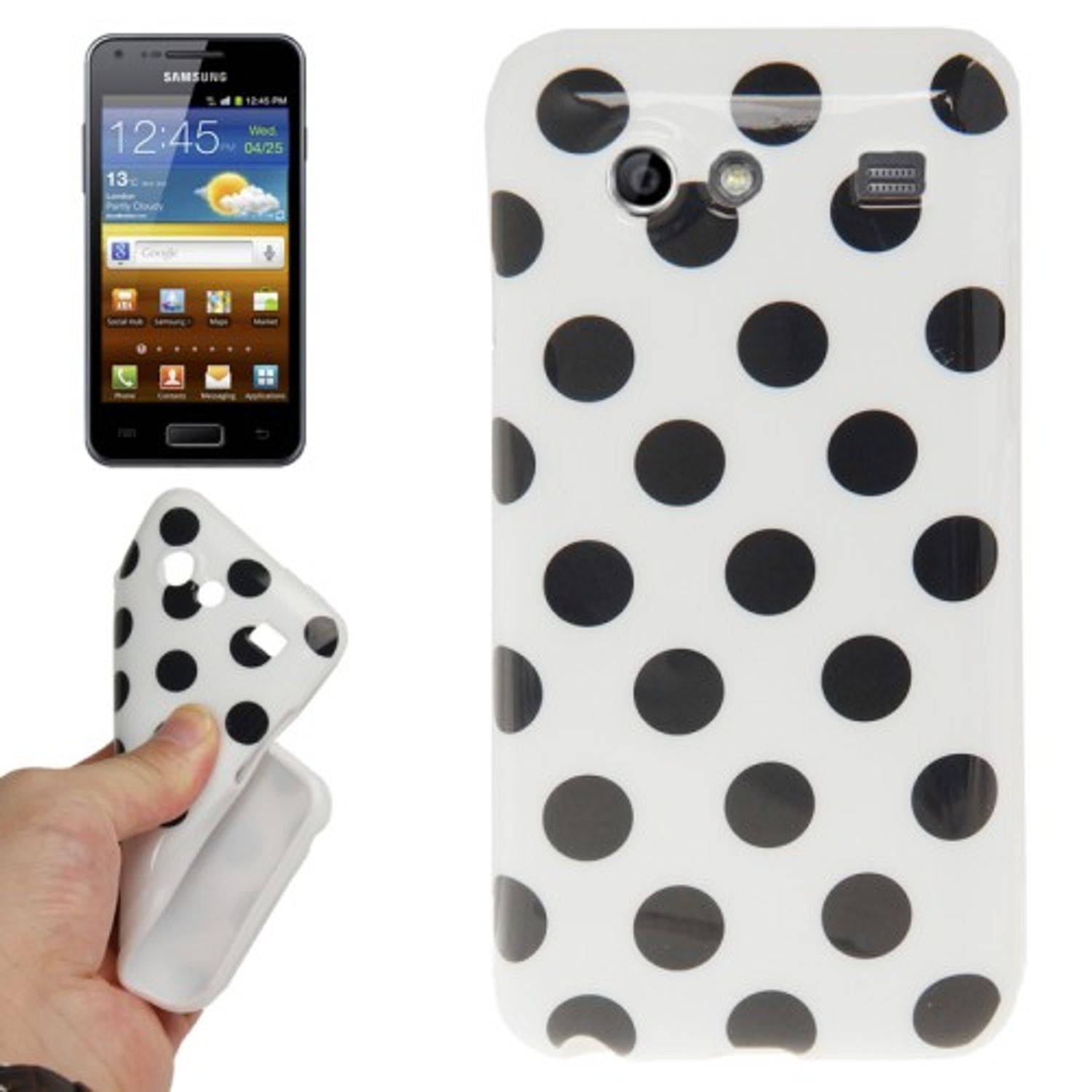 Samsung Galaxy S Advance i9070 Handyhülle Backcover Weiß