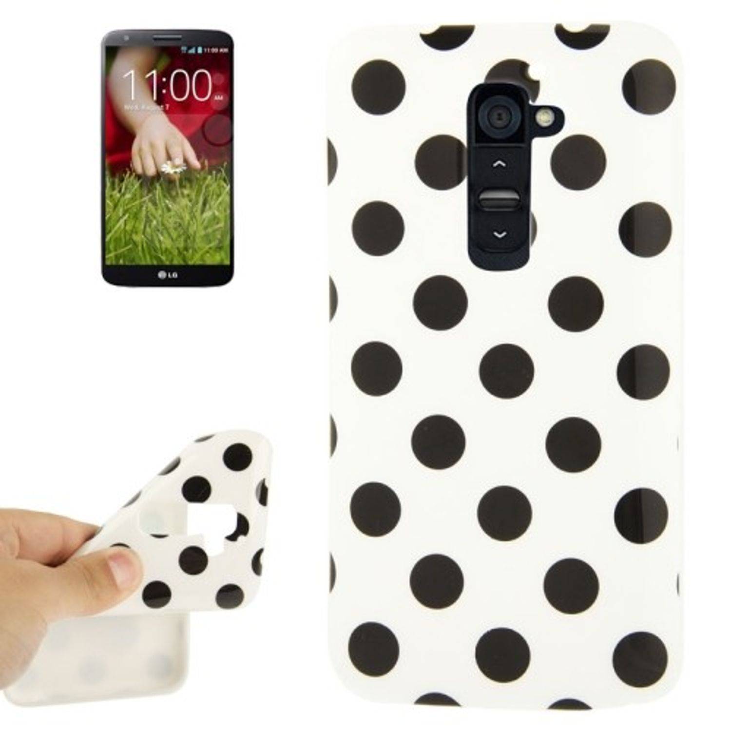 LG Optimus G2 Handyhülle Backcover Weiß