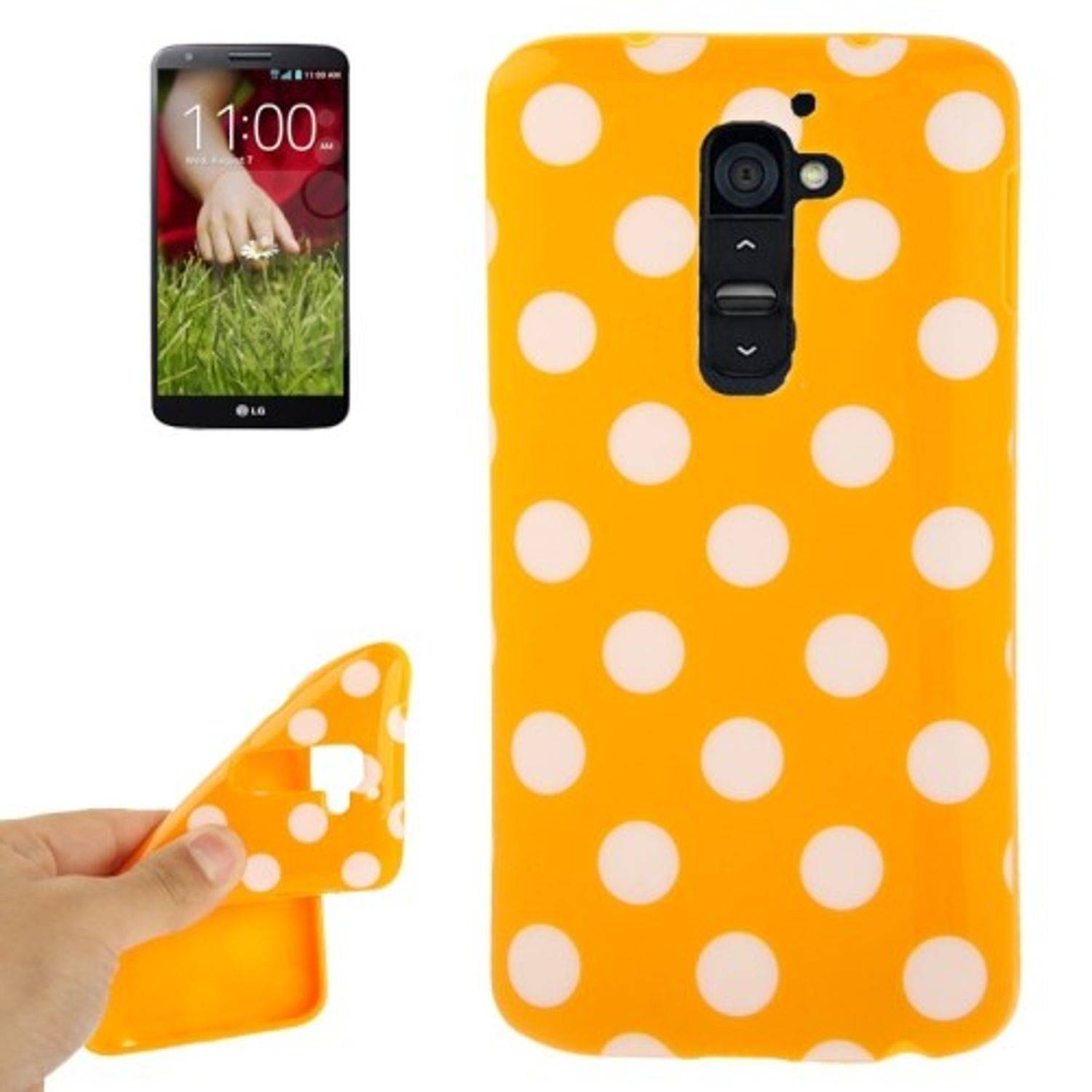 LG Optimus G2 Handyhülle Backcover Orange