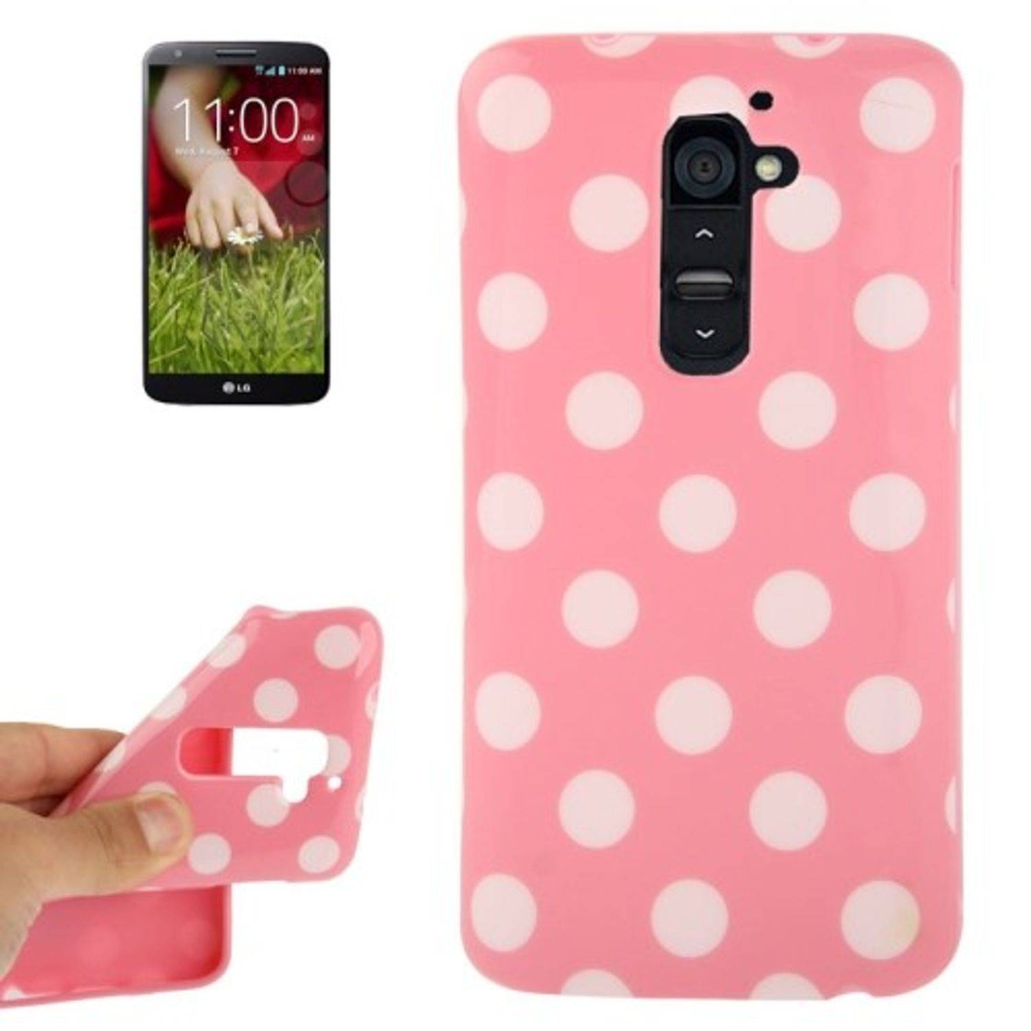 LG Optimus G2 Handyhülle Backcover Rosa