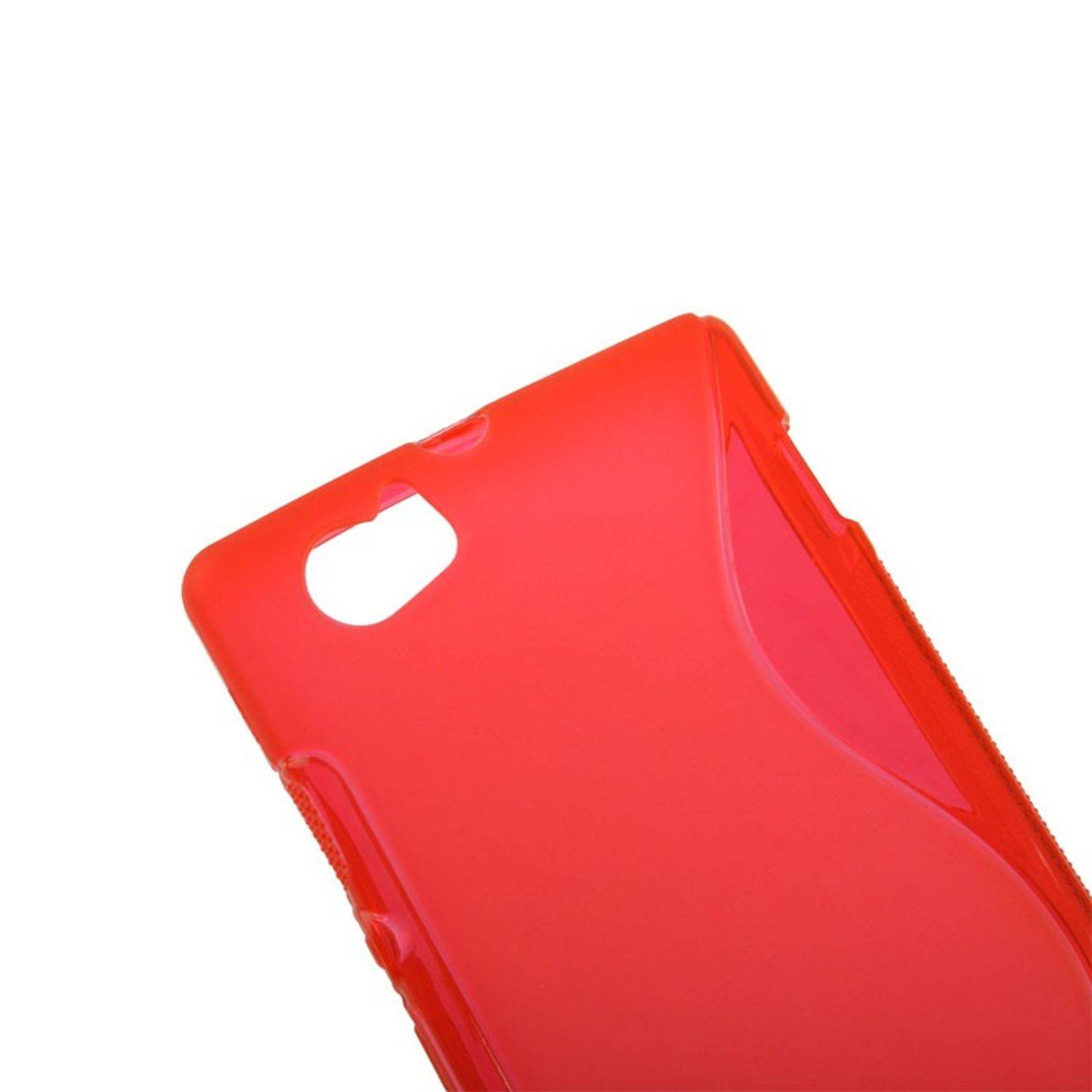 HTC One Mini Handyhülle Backcover Weiß