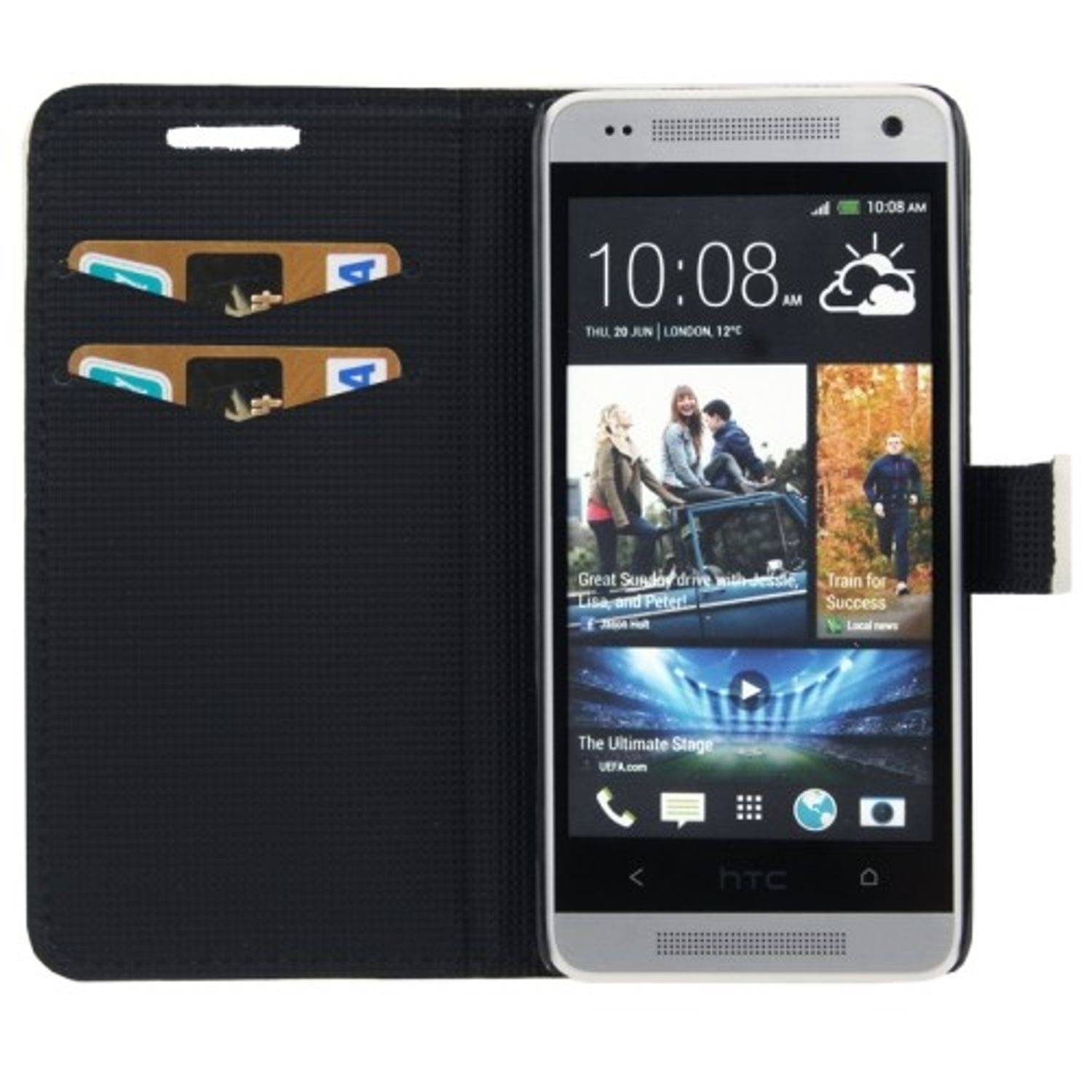 HTC One Mini Handyhülle Backcover Weiß