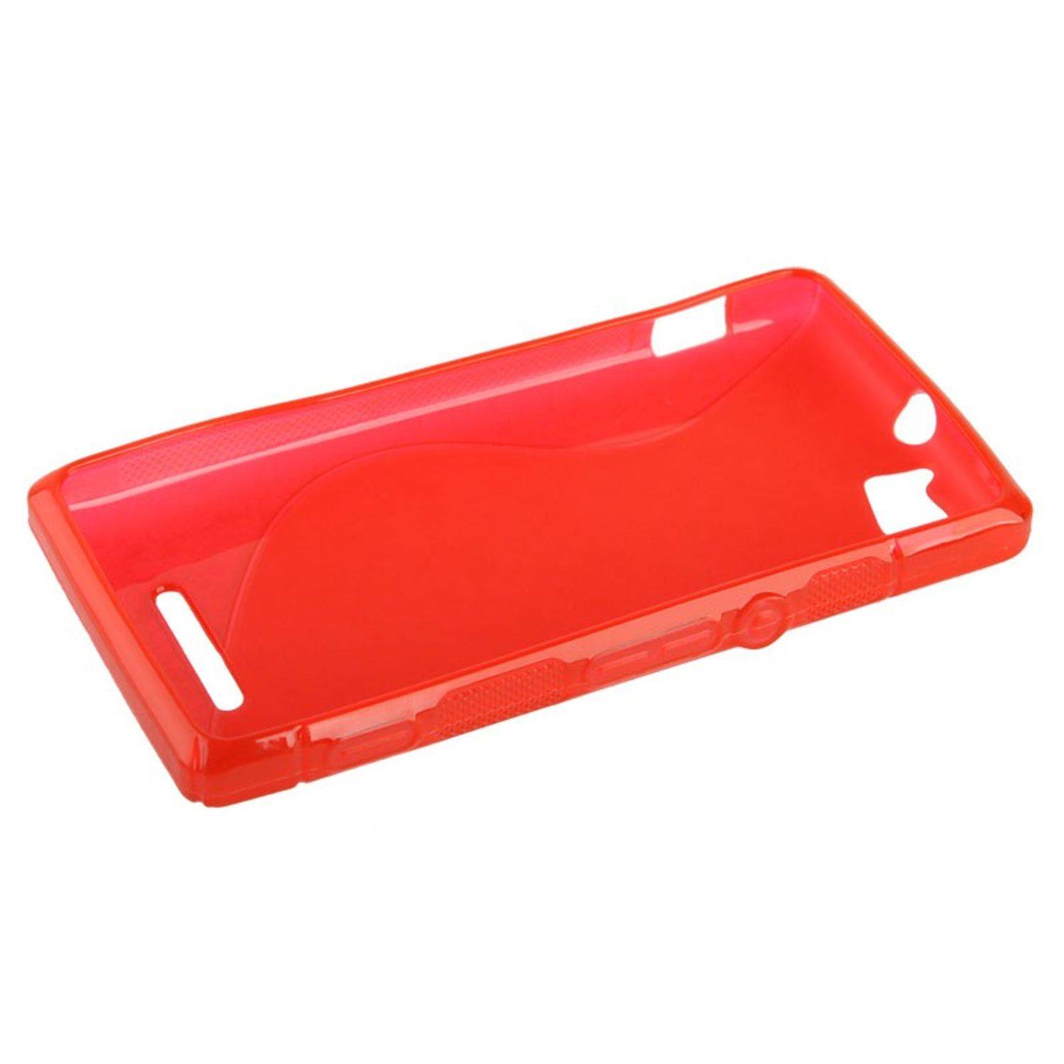 HTC One Mini Handyhülle Backcover Weiß