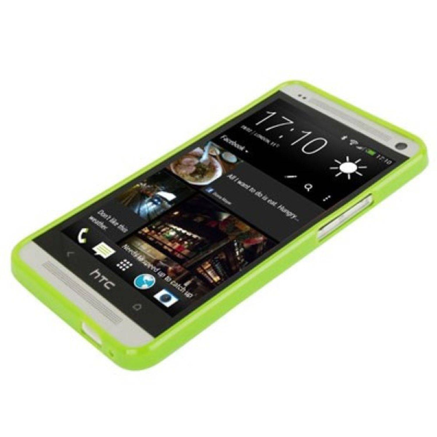 HTC One Handyhülle Backcover Gelb