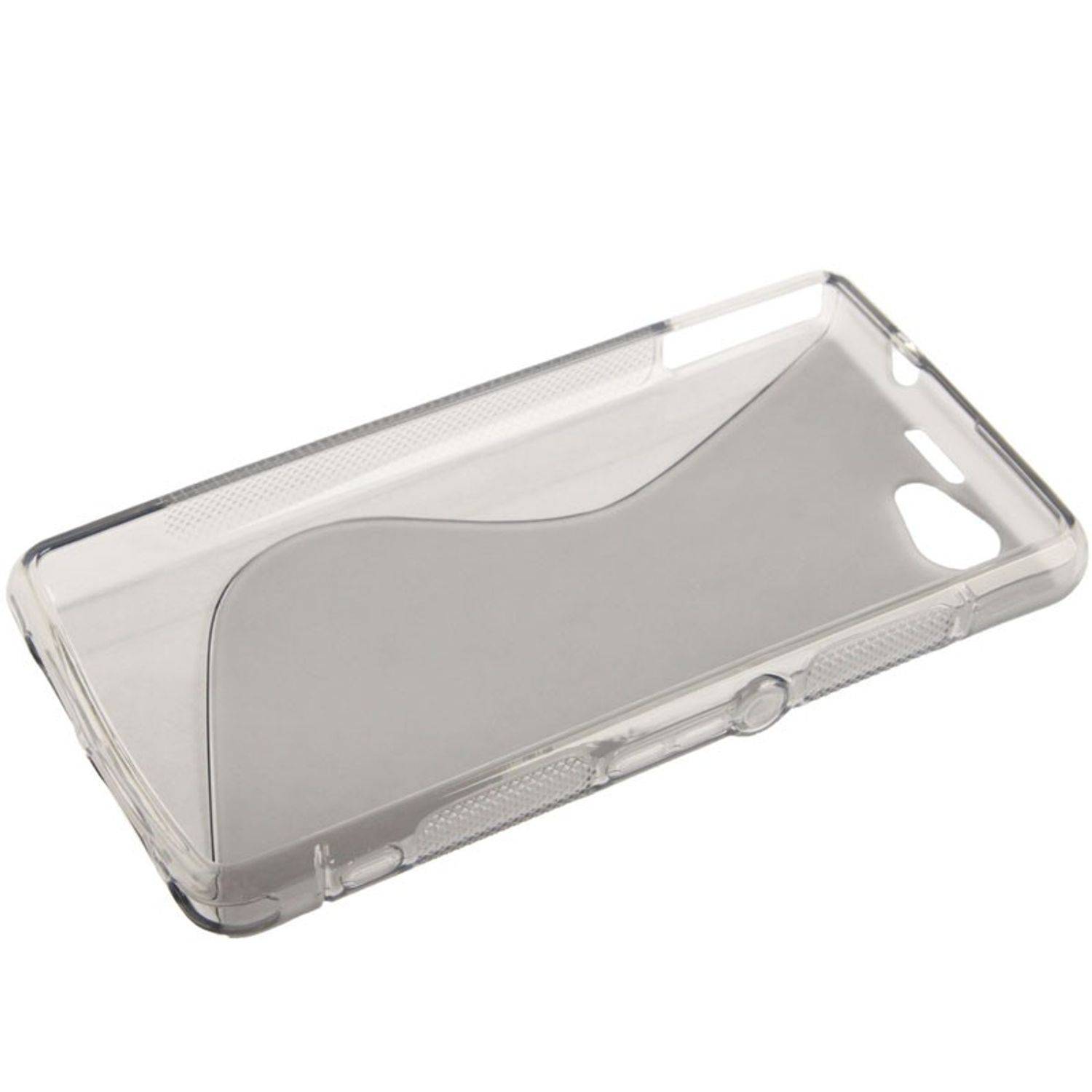 Sony Xperia Z1 Handyhülle Backcover Grau