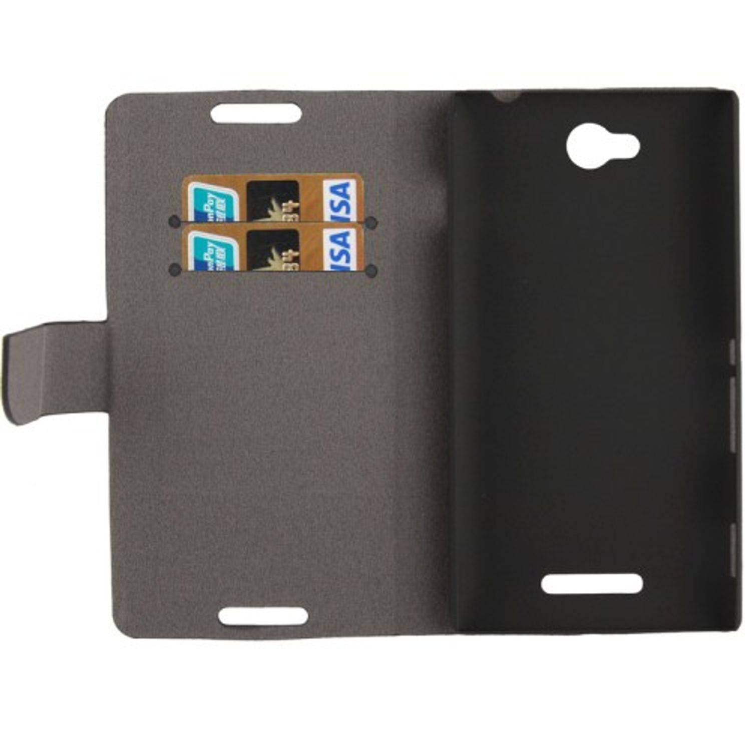 Sony Xperia C S39h Handyhülle Backcover Schwarz