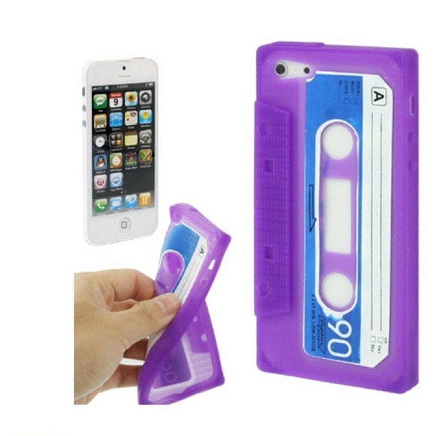 Apple iPhone 5 / 5s / SE Handyhülle Backcover Violett