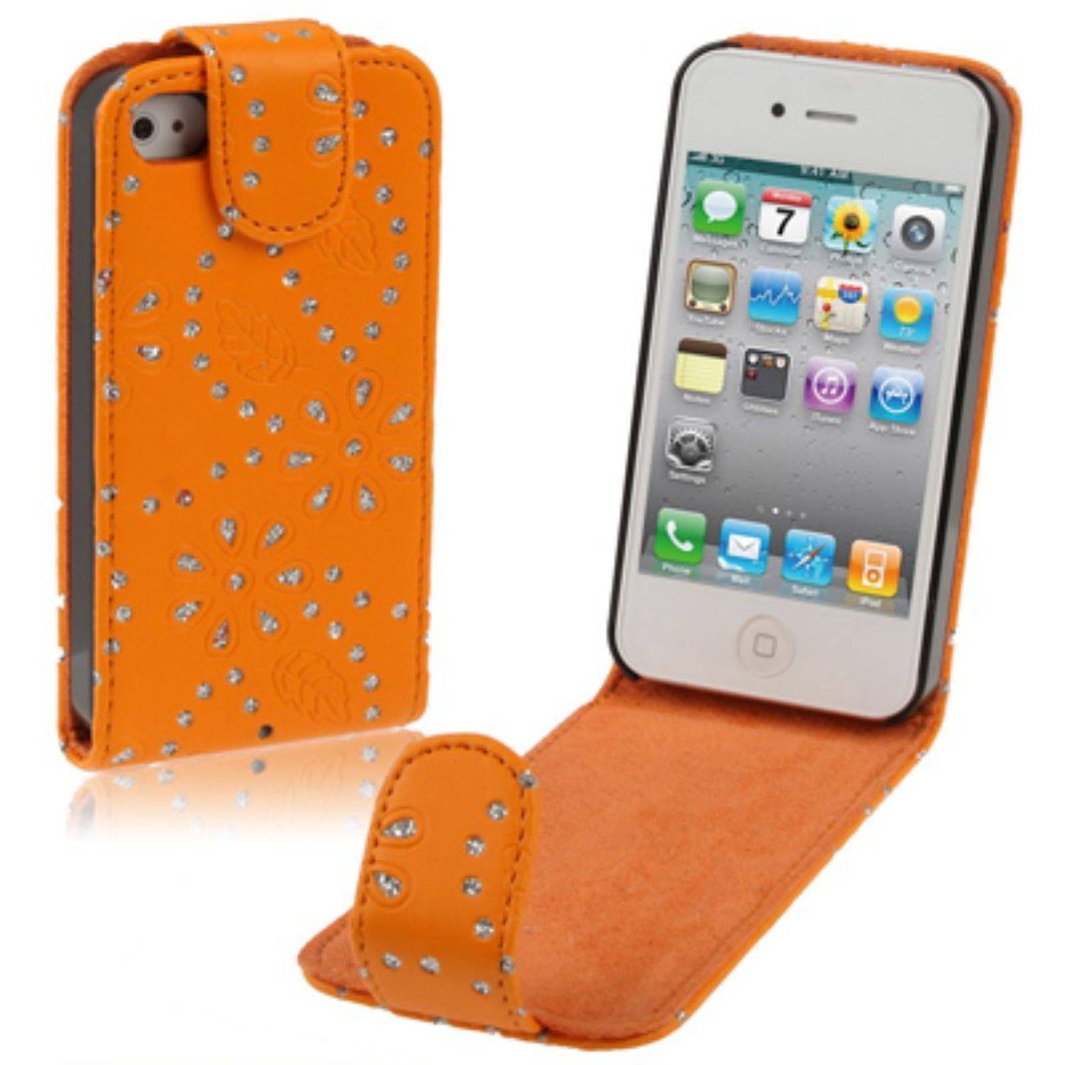Apple iPhone 4 / 4s Handyhülle Backcover Orange
