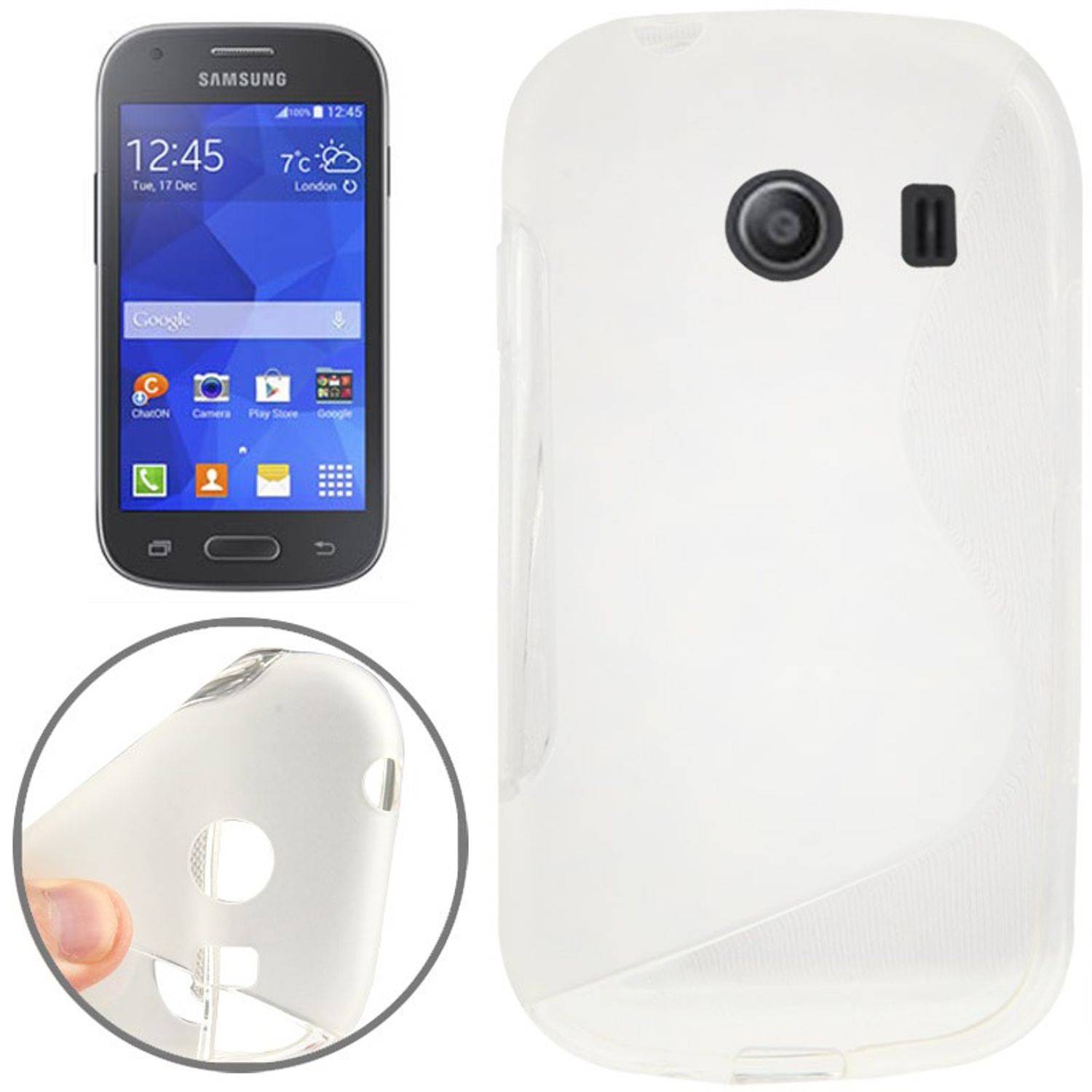 Samsung Galaxy Ace Style Handyhülle Backcover Rosa