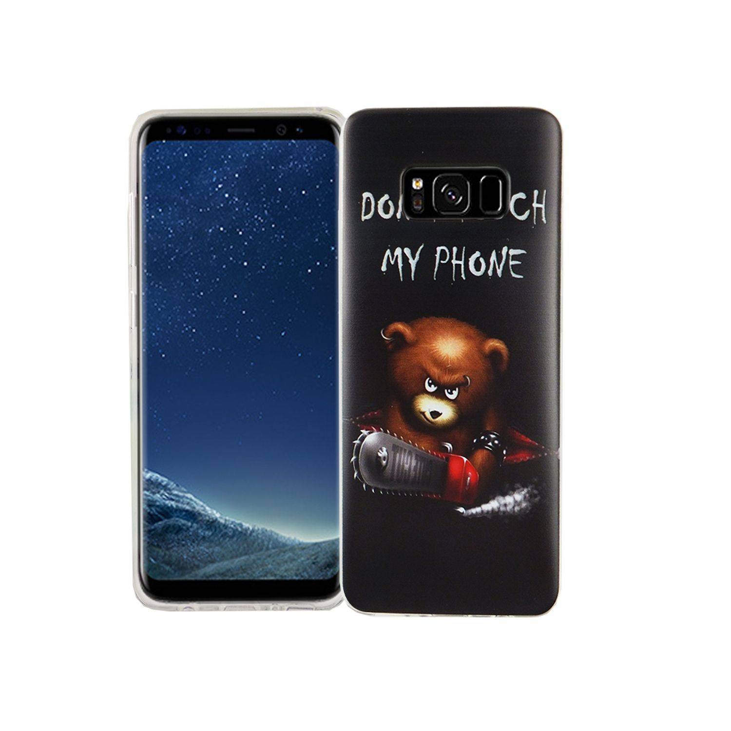 Samsung Galaxy S8 Handyhülle Bumper Backcover Schwarz