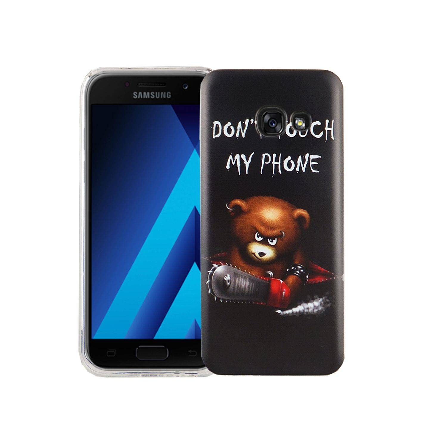 Samsung Galaxy A3 (2017) Handyhülle Bumper Backcover Schwarz