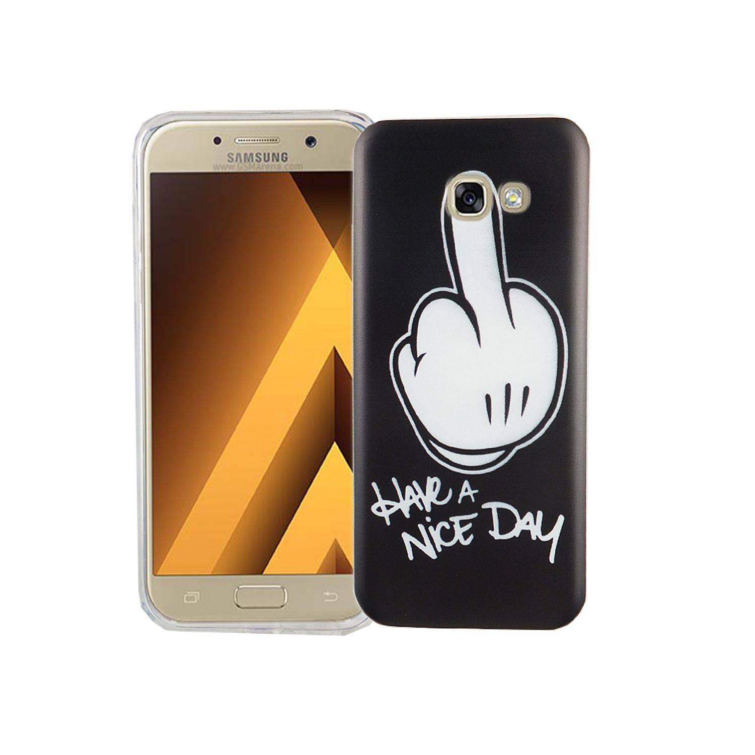 Samsung Galaxy A5 (2017) Handyhülle Bumper Backcover Schwarz