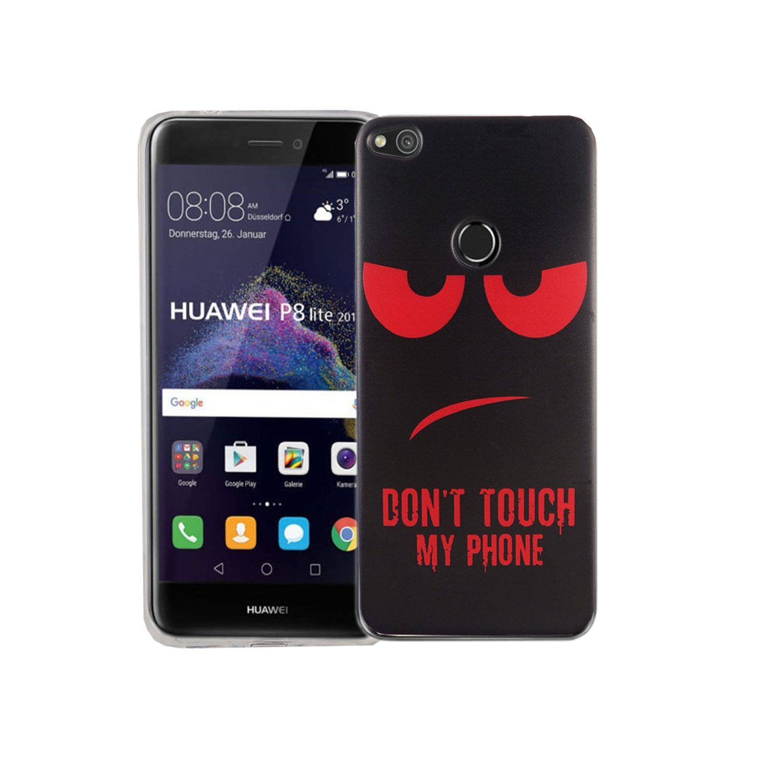 Huawei P8 Lite 2017 Handyhülle Bumper Backcover Rot