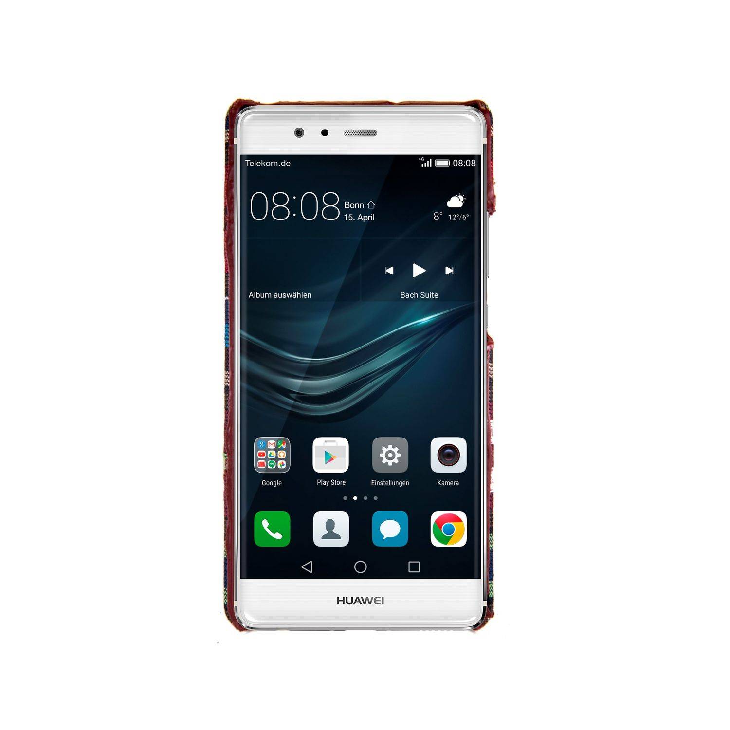 Huawei P9 Lite Handyhülle Backcover Braun